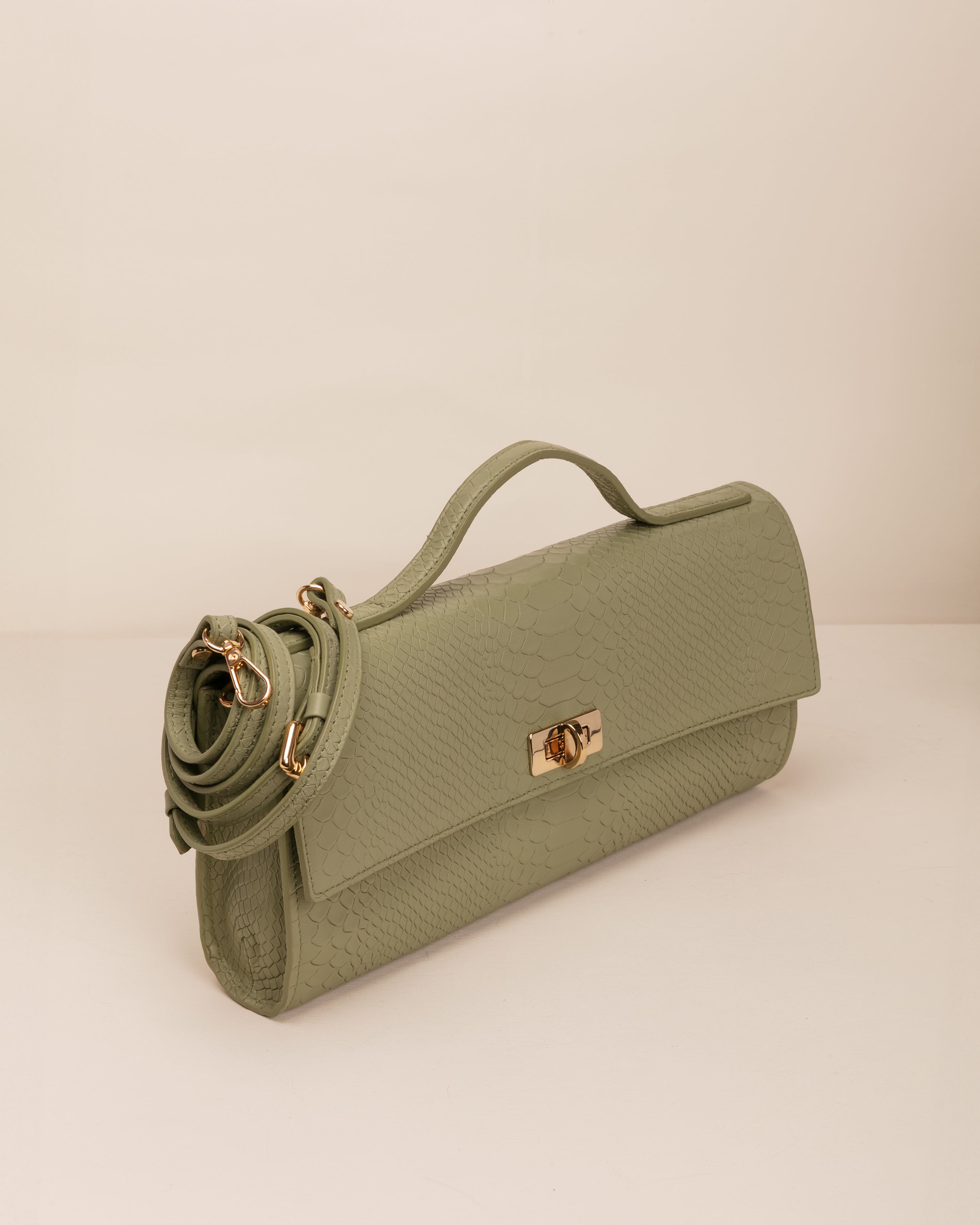Marks&Angels Borse a Mano Monni Olive borsa a mano in pelle