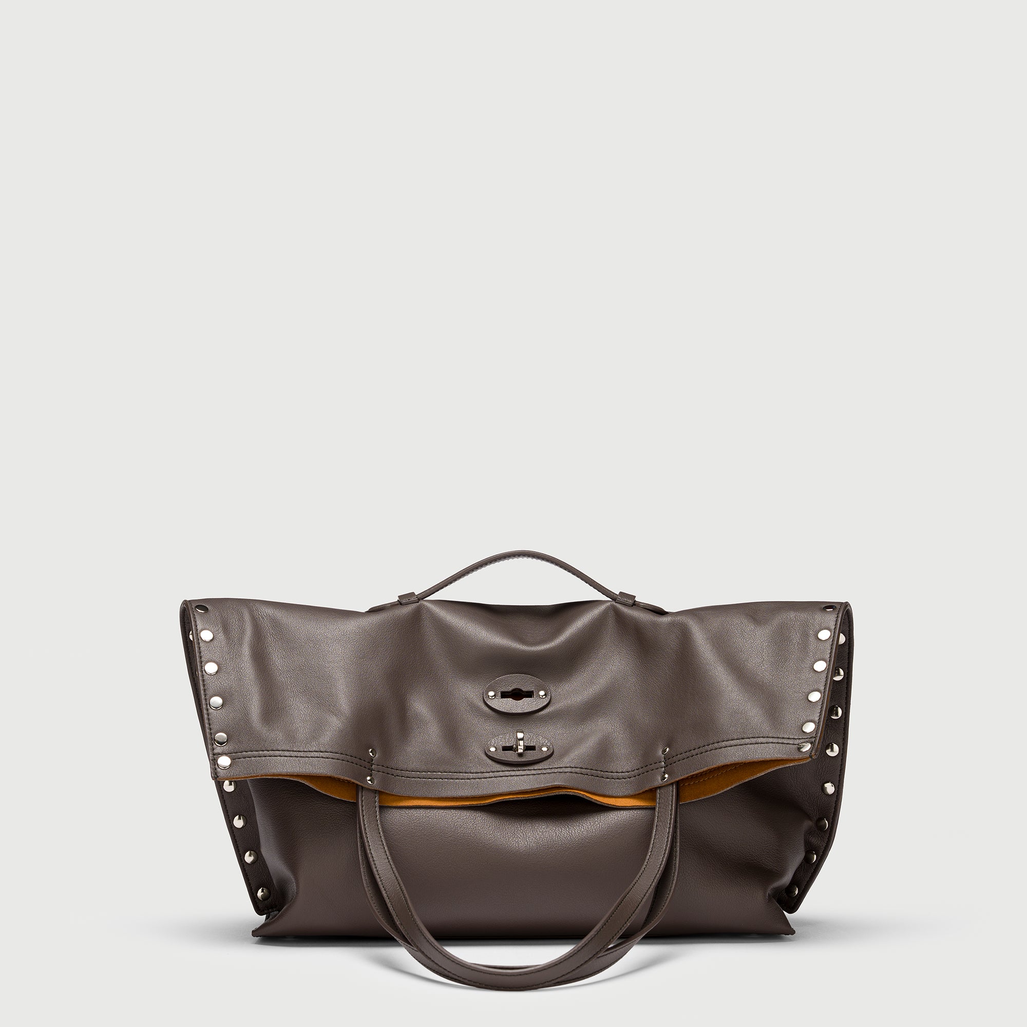 Zanellato A' Spasso® M borsa marrone pelle liscia