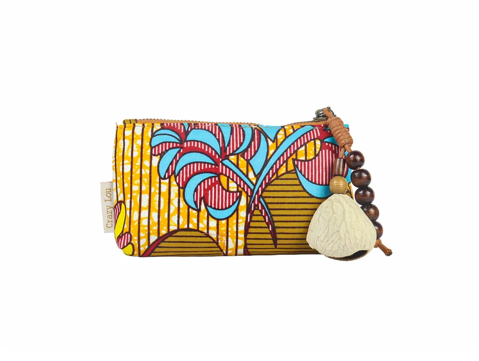 Crazy Lou Pochette en tissus 7413A pochette in tessuto wax
