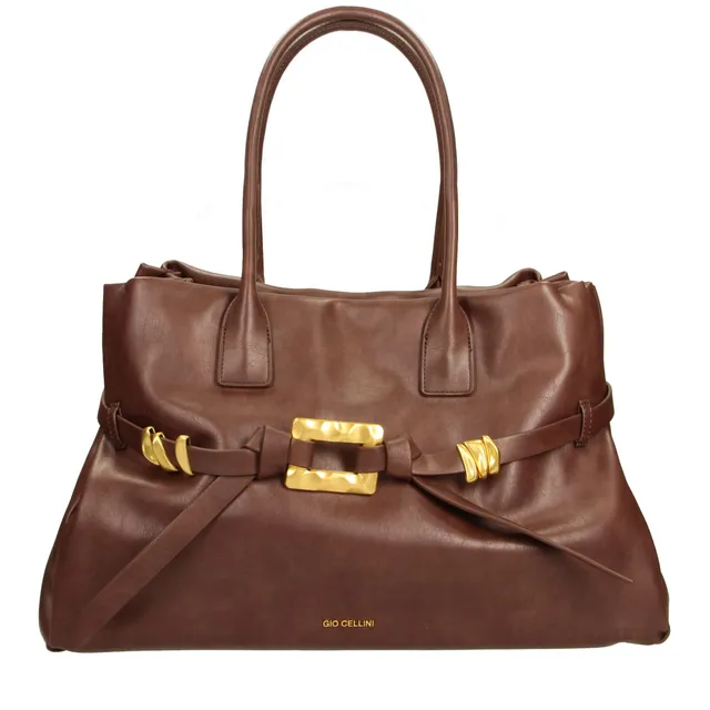 Gio Cellini BORSE Maxi Bag borsa Nero in ecopelle liscia
