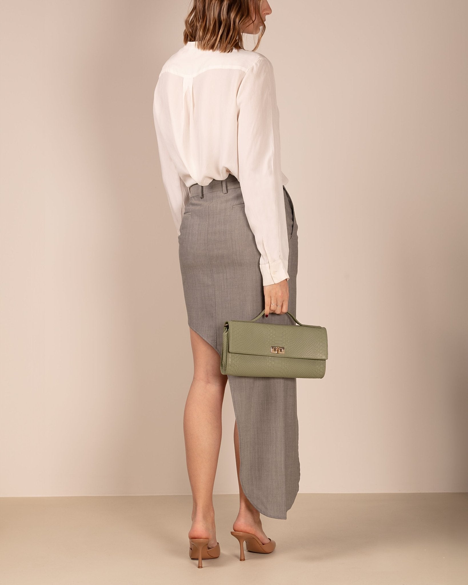 Marks&Angels Borse a Mano Monni Olive borsa a mano in pelle