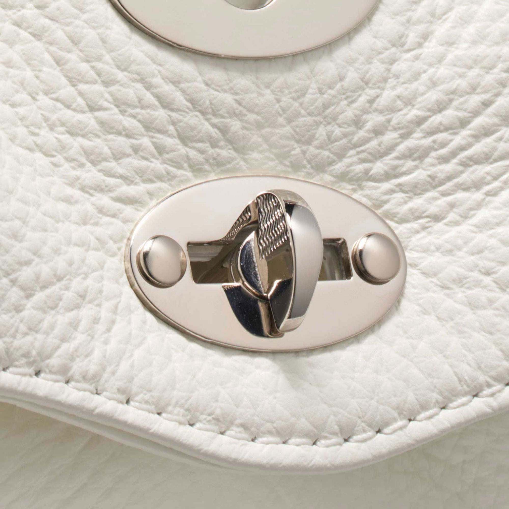 Zanellato Postina® Baby borsa bianca in pelle martellata