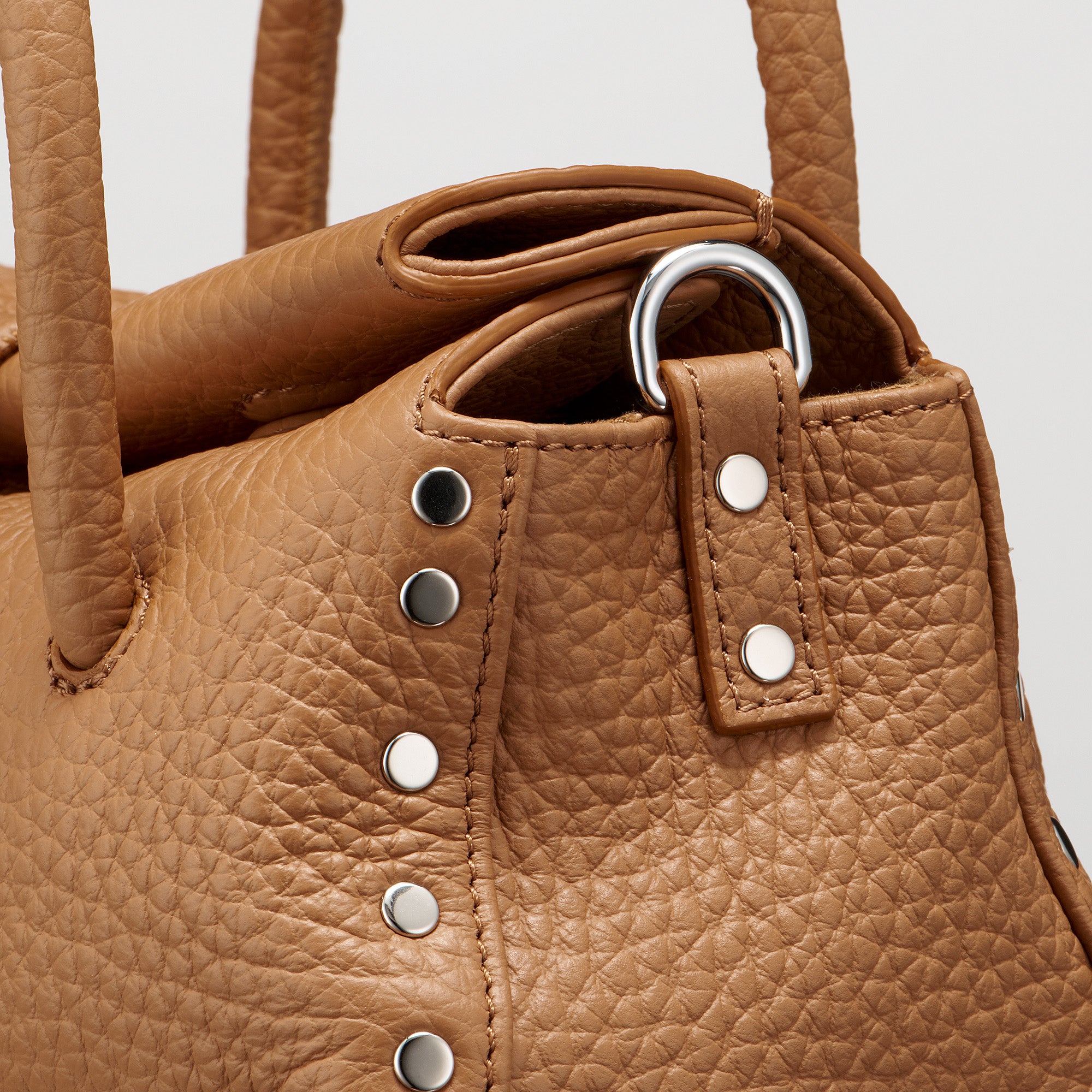 Zanellato Dotta® Baby borsa marrone Amaretto in pelle martellata