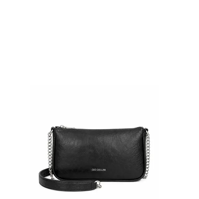Gio Cellini BORSE pochette Nero, Maculato, Bordeaux con tracolla a catena
