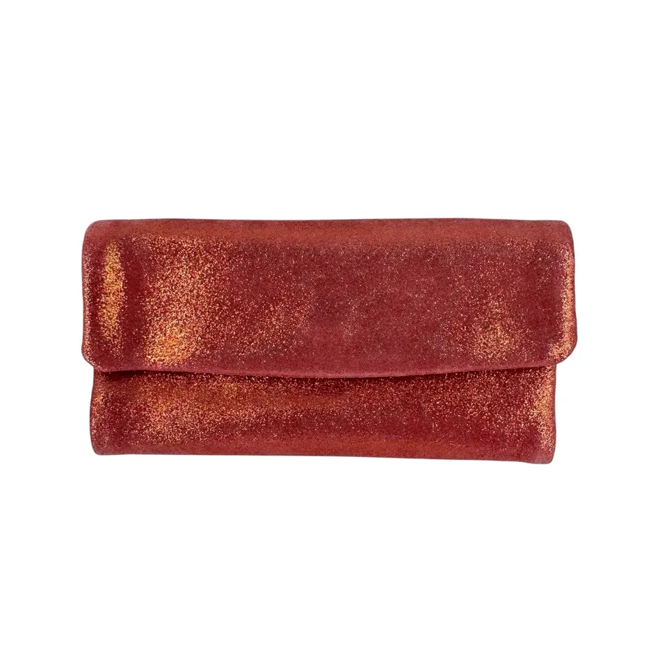 Crazy Lou Porte feuille en cuir 6702 portafoglio scamosciato glitter
