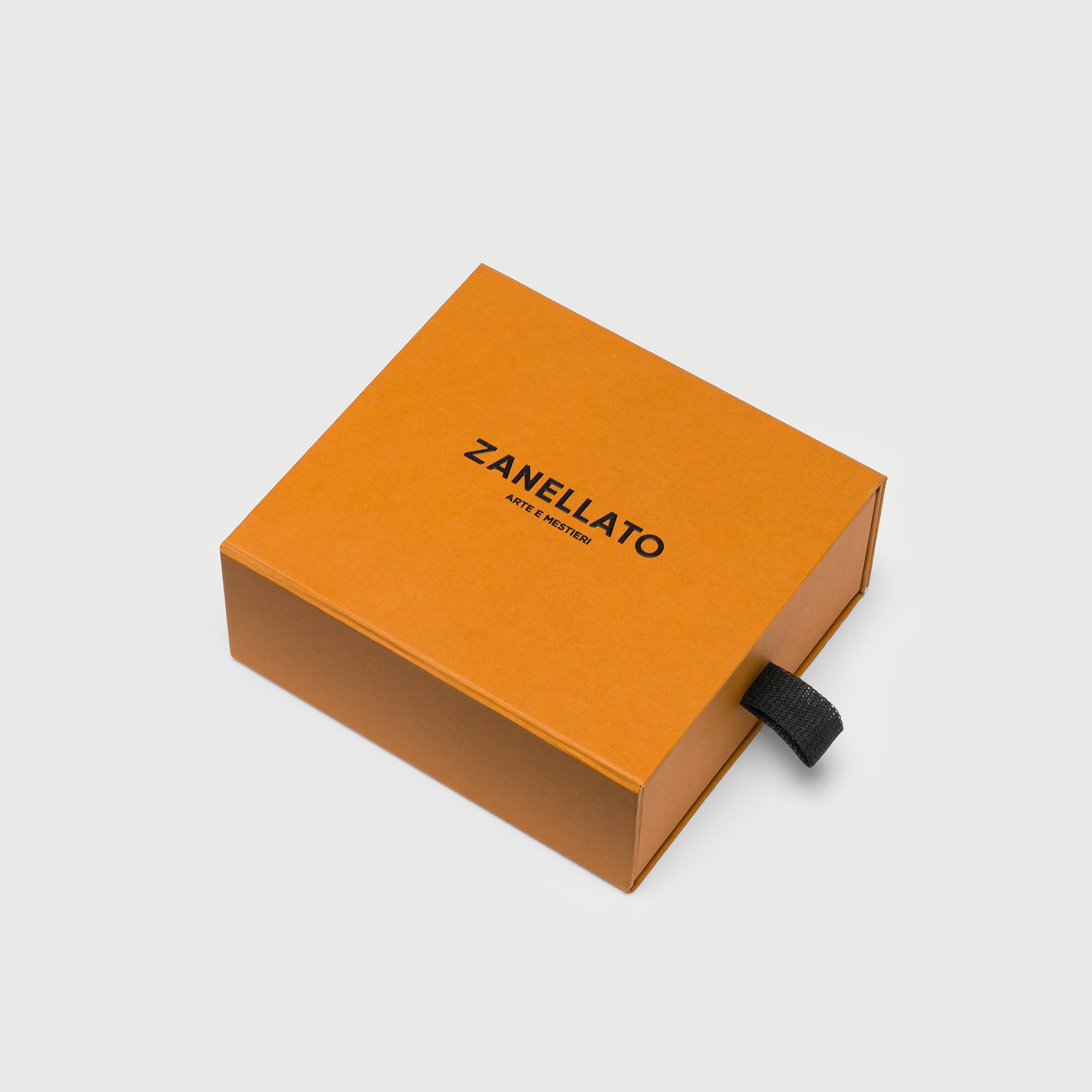 Zanellato Postina® Wallet Mini portafoglio grigio in pelle martellata
