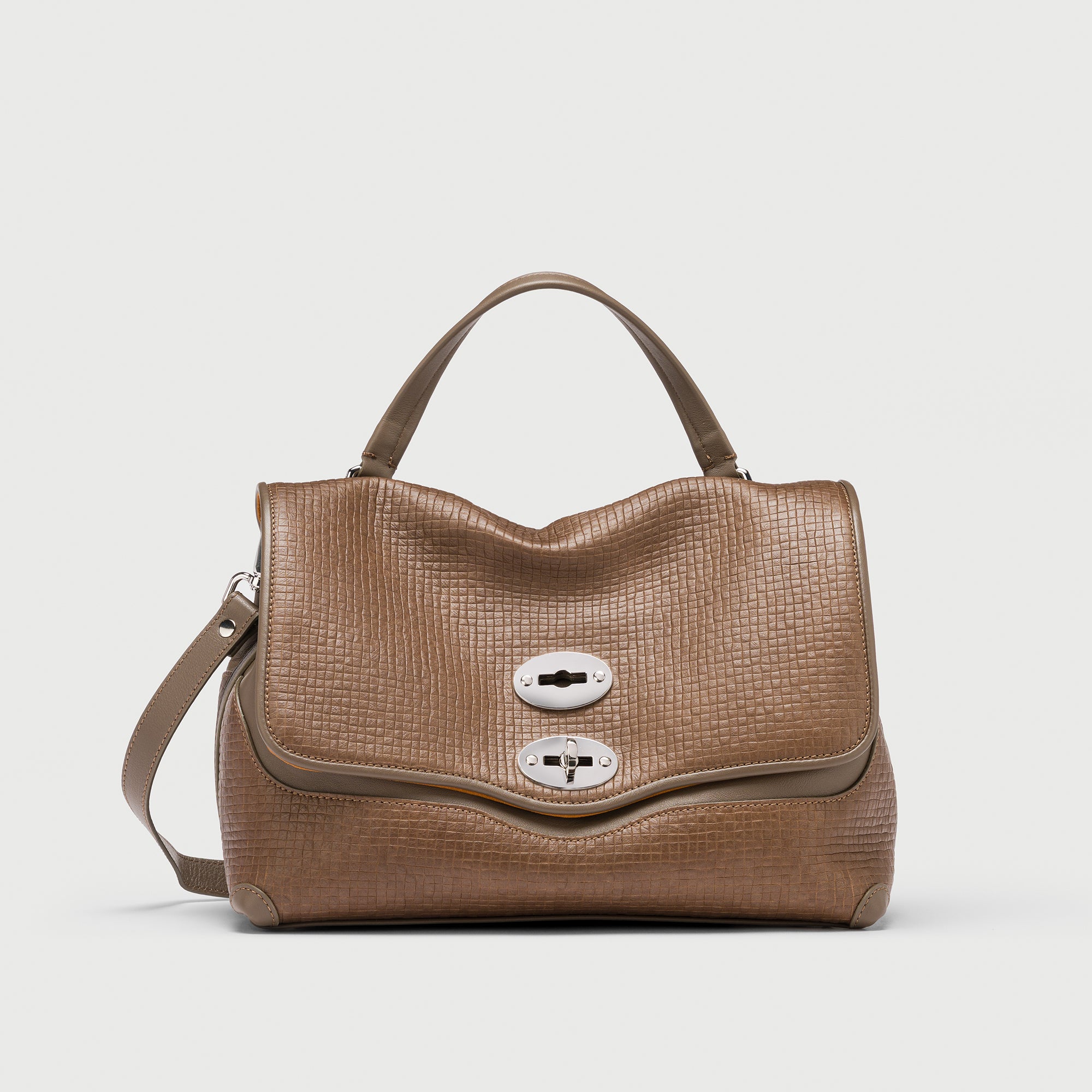 Zanellato Postina® Baby borsa grigia in pelle stampata