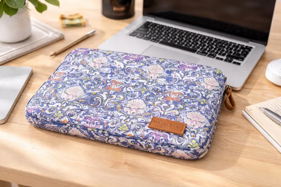 Crazy Lou Pochette en tissus Housse pc en tissu gauffre pochette goffrata