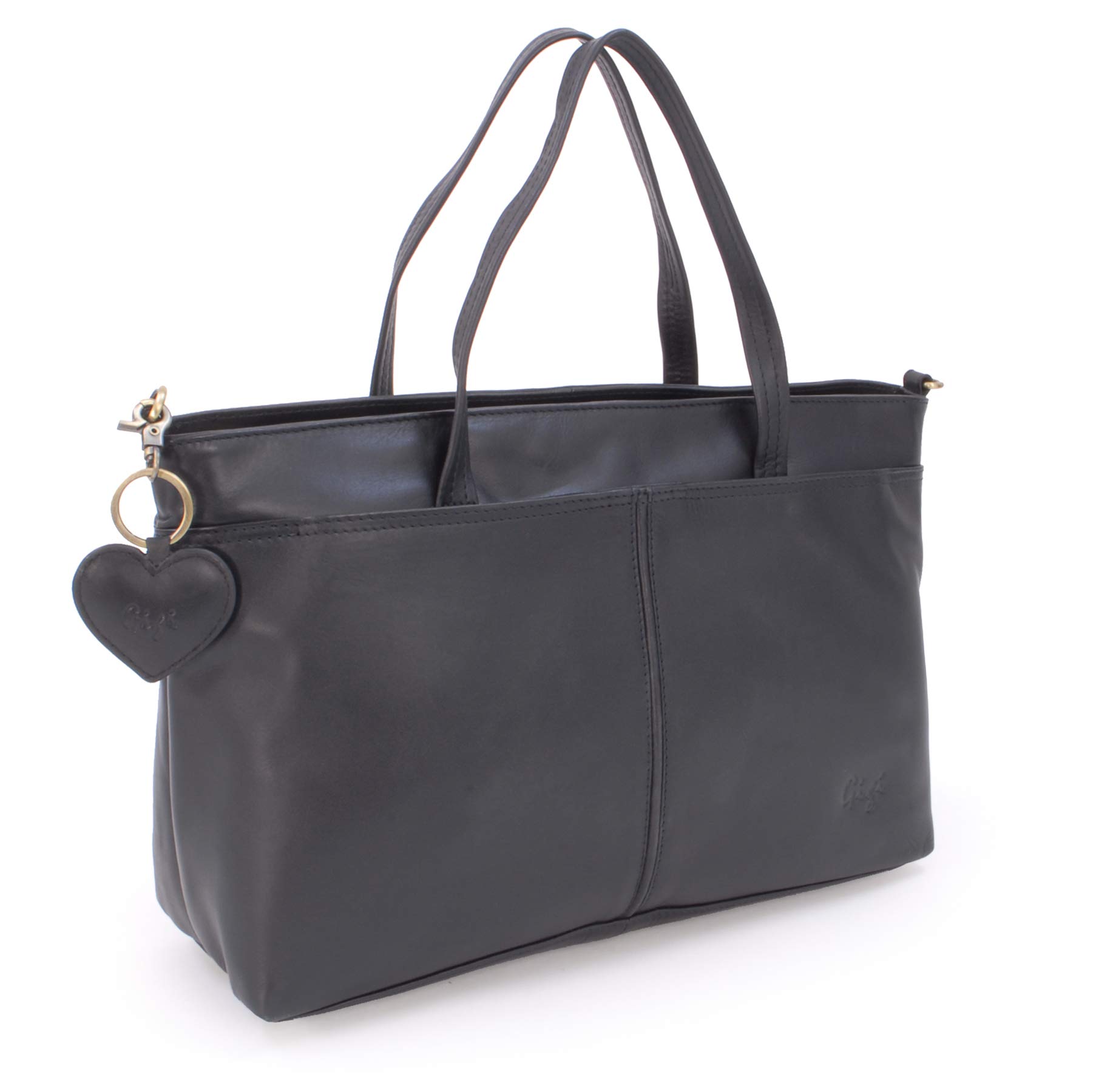 Gigi Othello Collection 6490 borsa da lavoro in pelle marrone antico