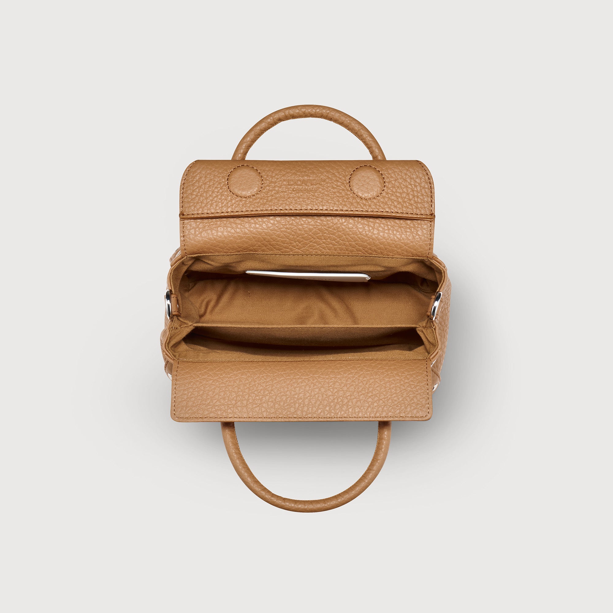 Zanellato Dotta® Baby borsa marrone Amaretto in pelle martellata