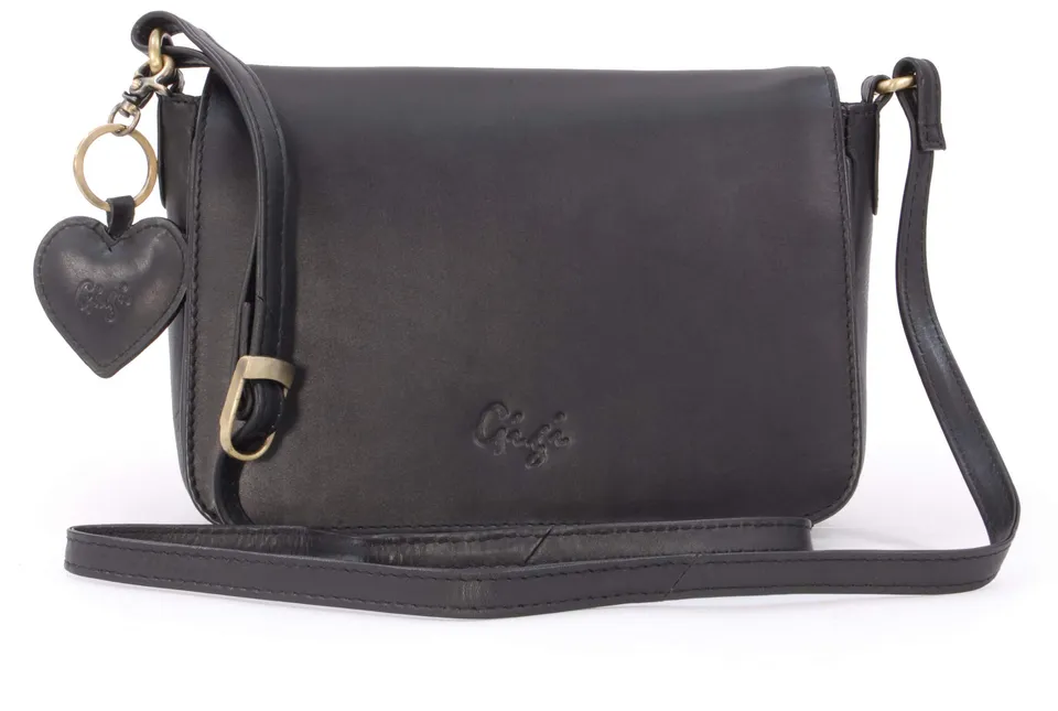 Gigi Othello Collection 14578 borsa a tracolla piccola nera in pelle