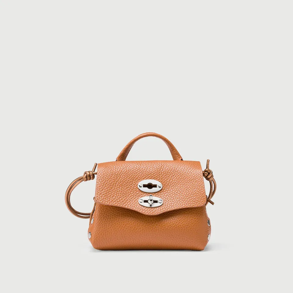 Zanellato Postina® SBABY borsa beige Pietra Ligure in pelle laminata