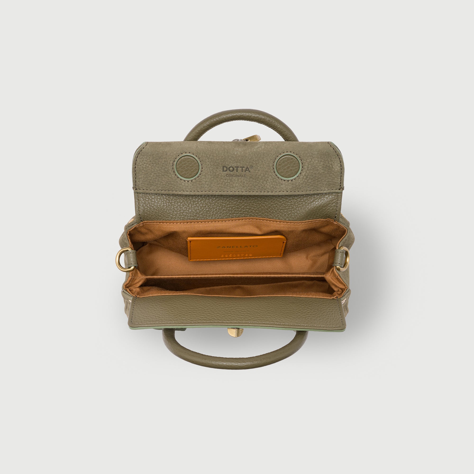 Zanellato Dotta® Baby borsa verde in nabuk