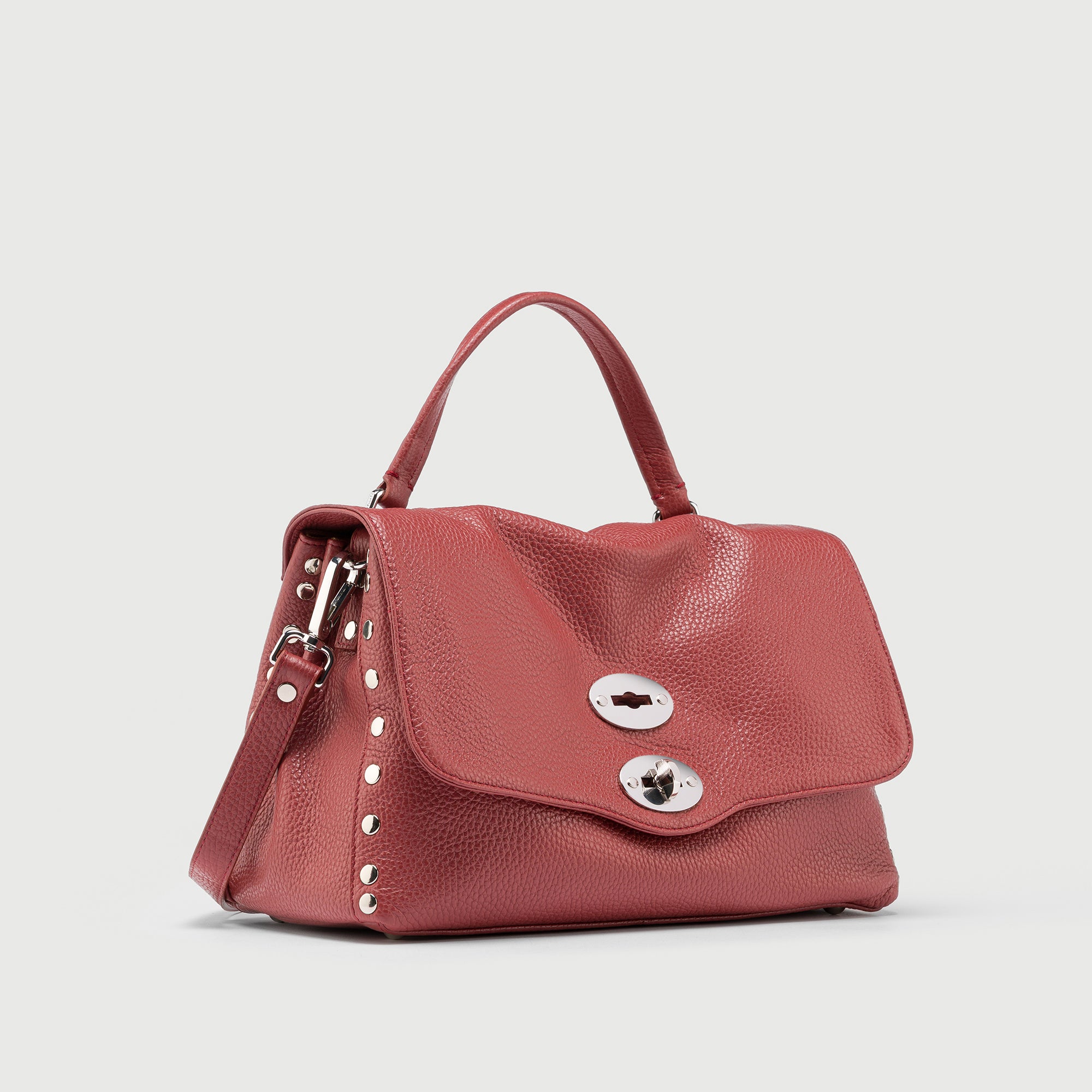 Zanellato Postina® S borsa rossa Radicchio di Treviso in pelle martellata