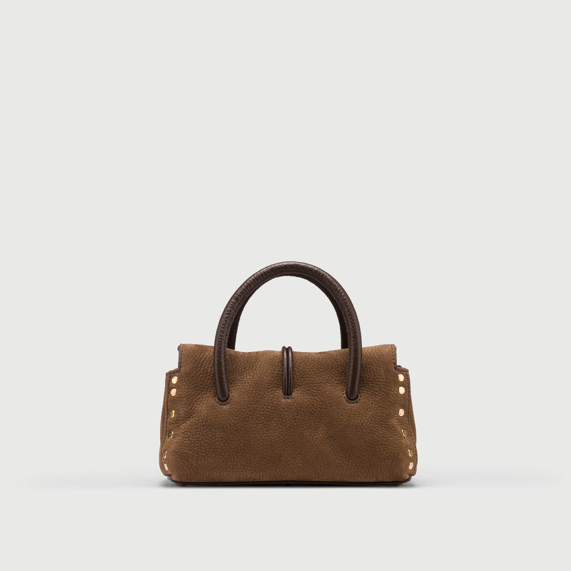 Zanellato Dotta® Baby borsa marrone in nabuk effetto gommato
