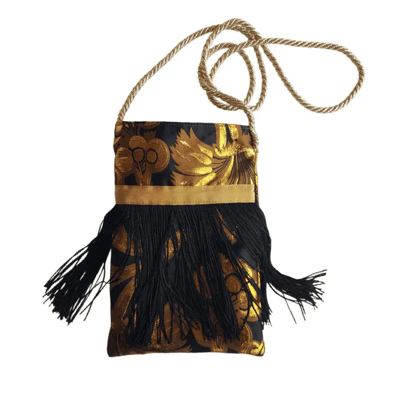 Borseggi Tibetane Tibetana frange 07 borsa a tracolla