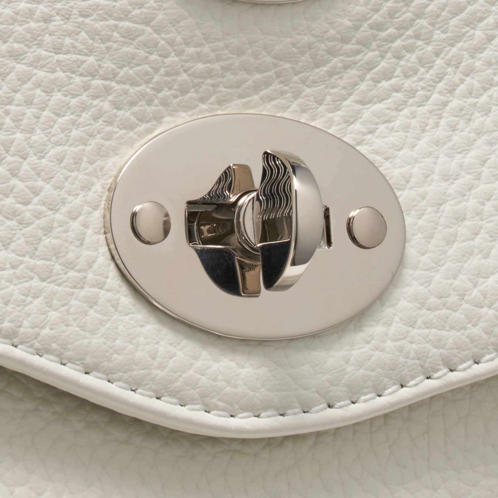 Zanellato Postina® M borsa Bianco Latte in pelle martellata