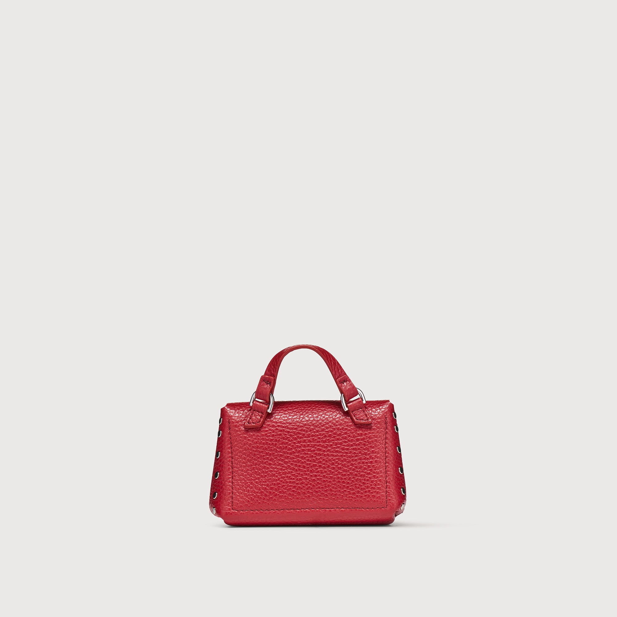 Zanellato Postina® Wallet Mini portafoglio rosso pelle martellata