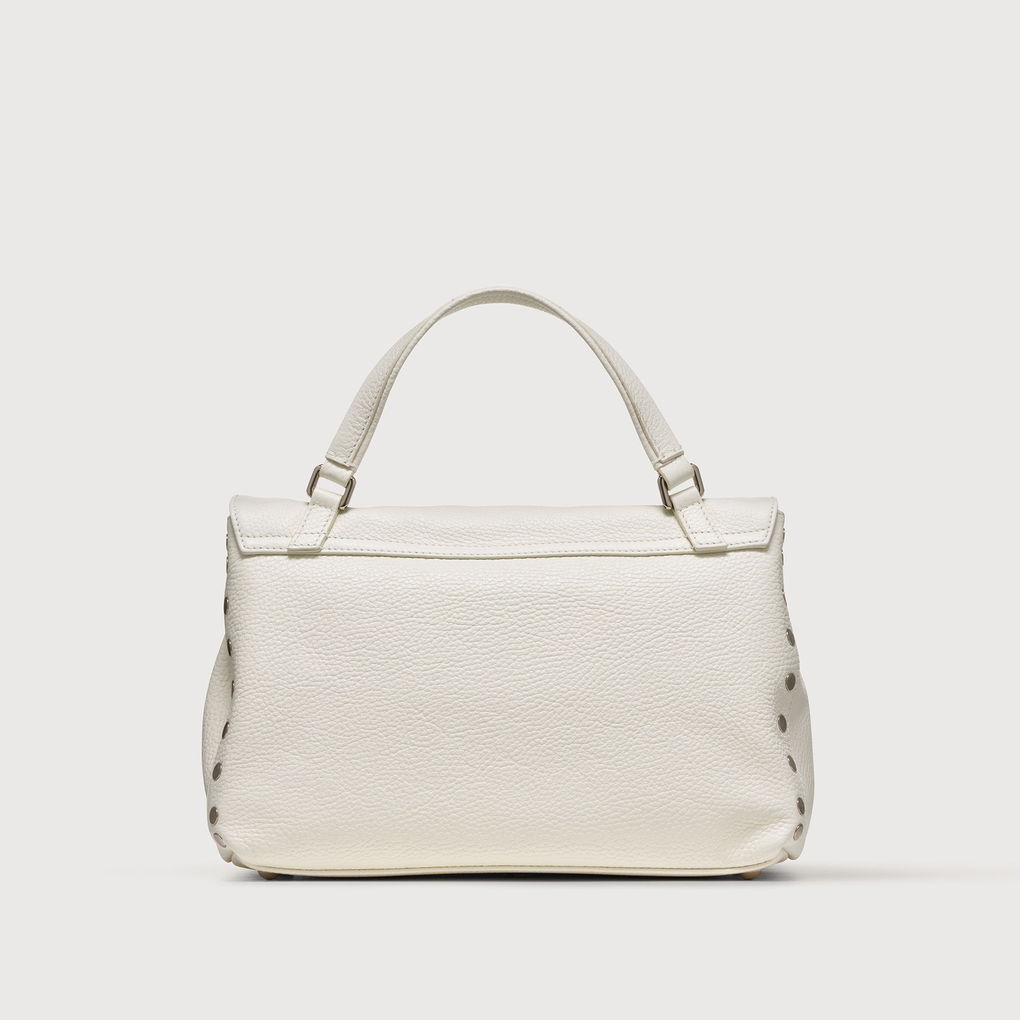 Zanellato Postina® S borsa a mano bianco latte in pelle martellata