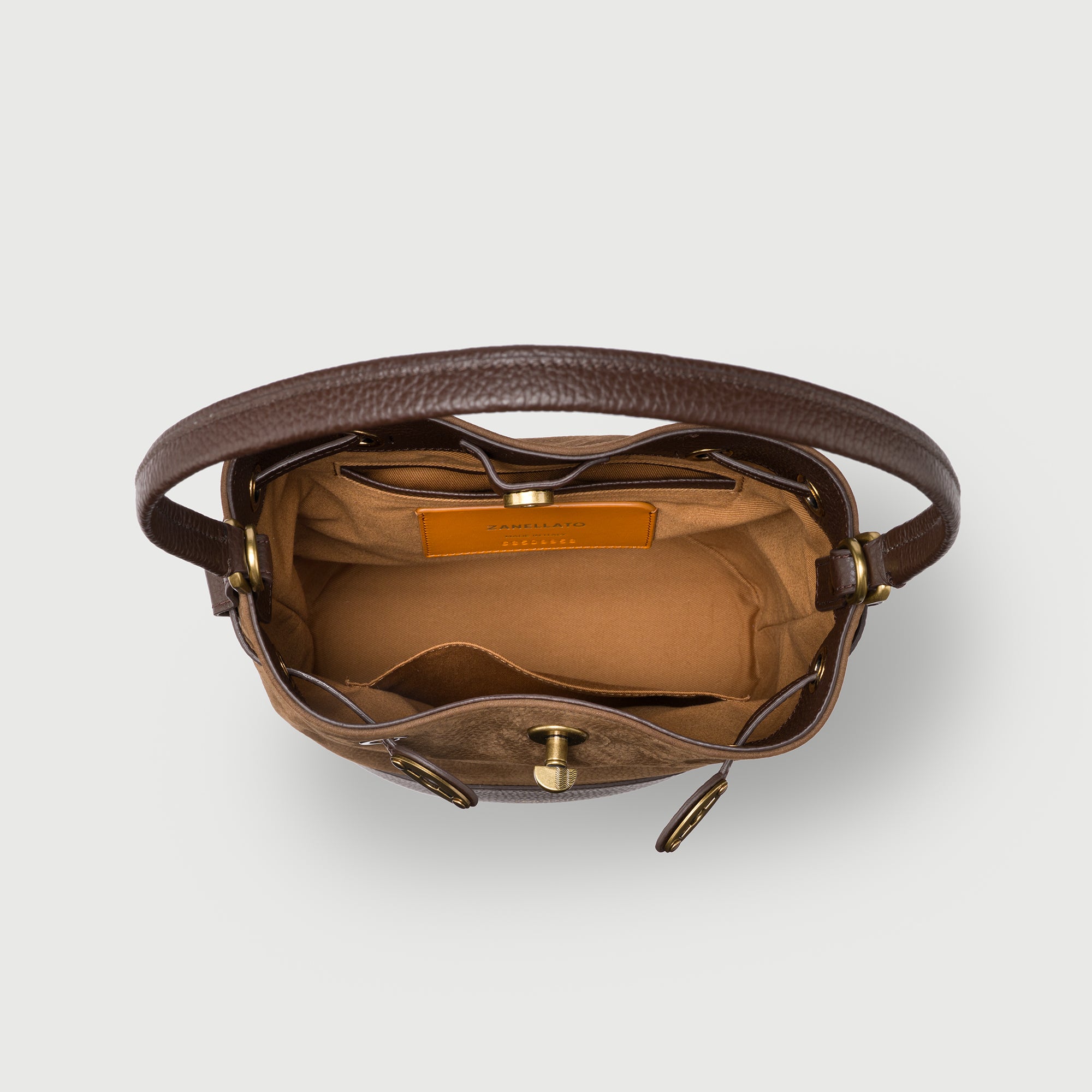 Zanellato Mondà® S borsa marrone in nabuk