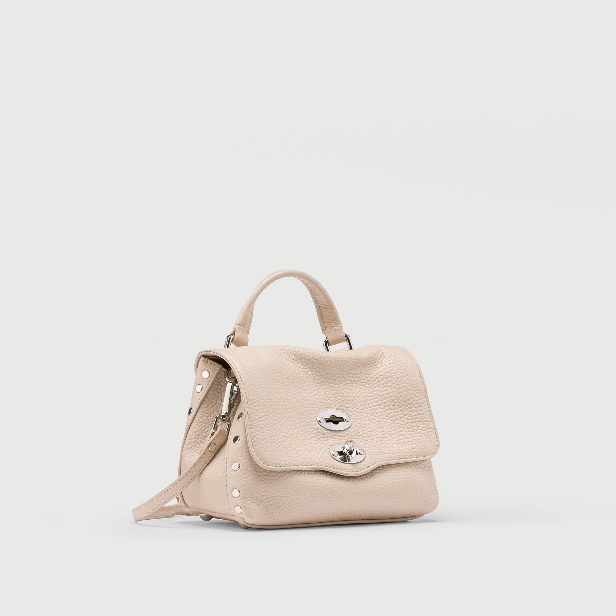 Zanellato Postina® Baby borsa bianca in pelle martellata