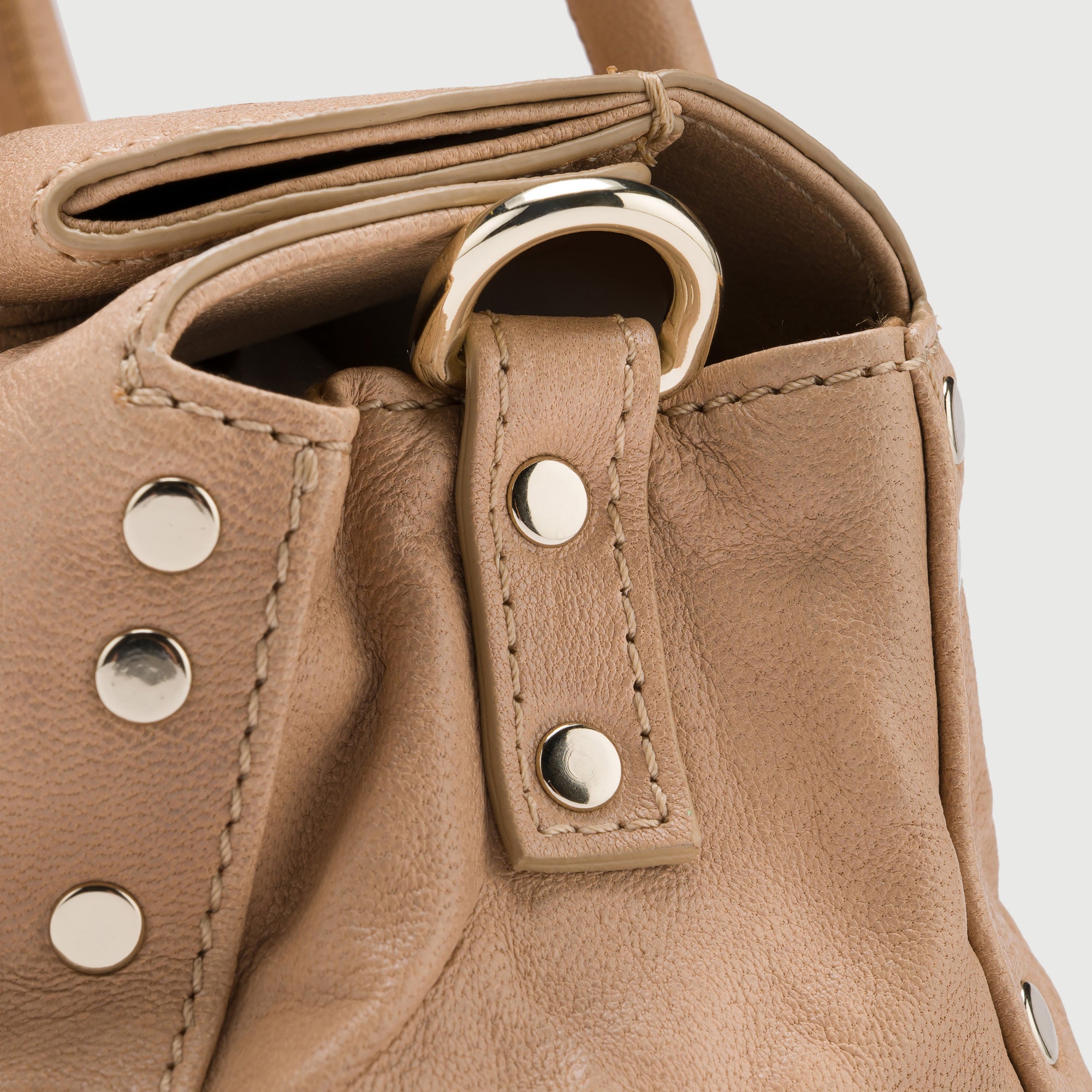 Zanellato Dotta® BABY borsa Beige Pane Carasau in pelle stampata