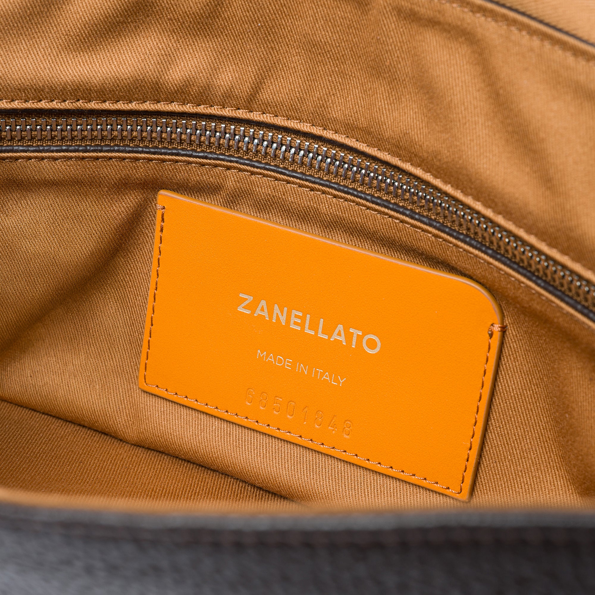 Zanellato Postina® M borsa a mano e tracolla marrone Dolce Amaro pelle martellata