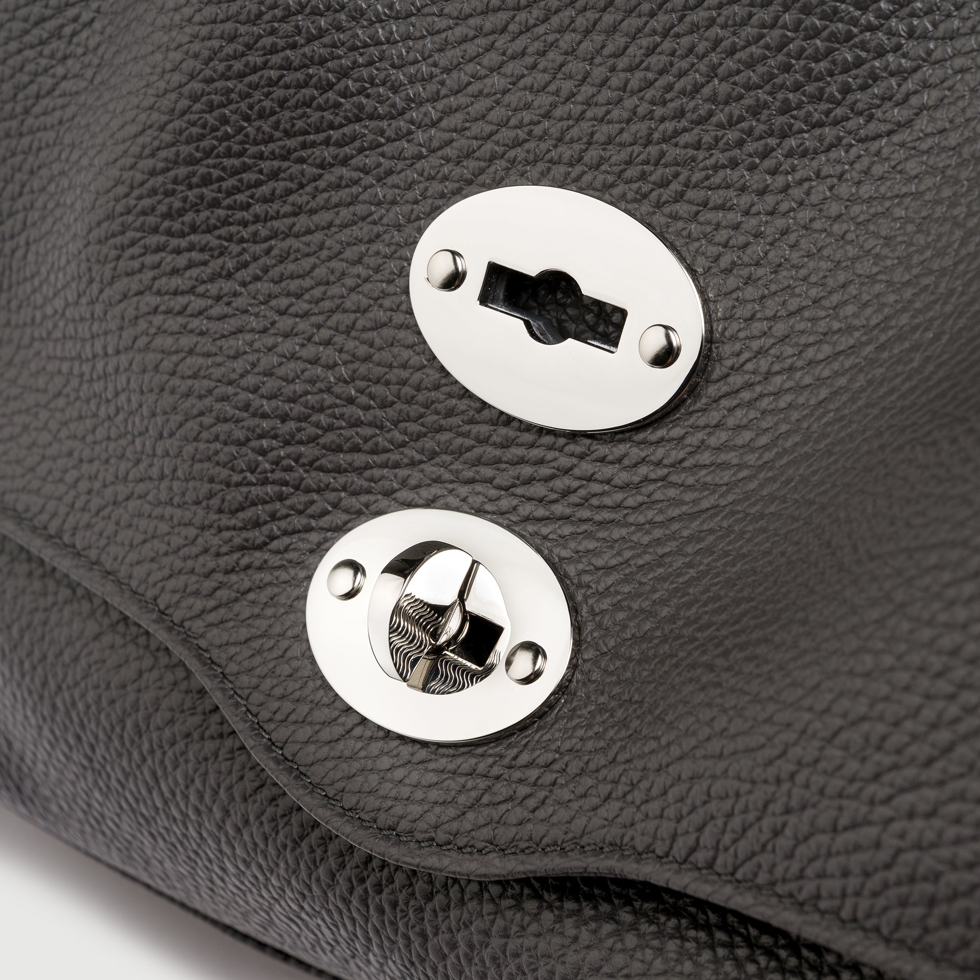 Zanellato Postina® Baby borsa grigia in pelle martellata