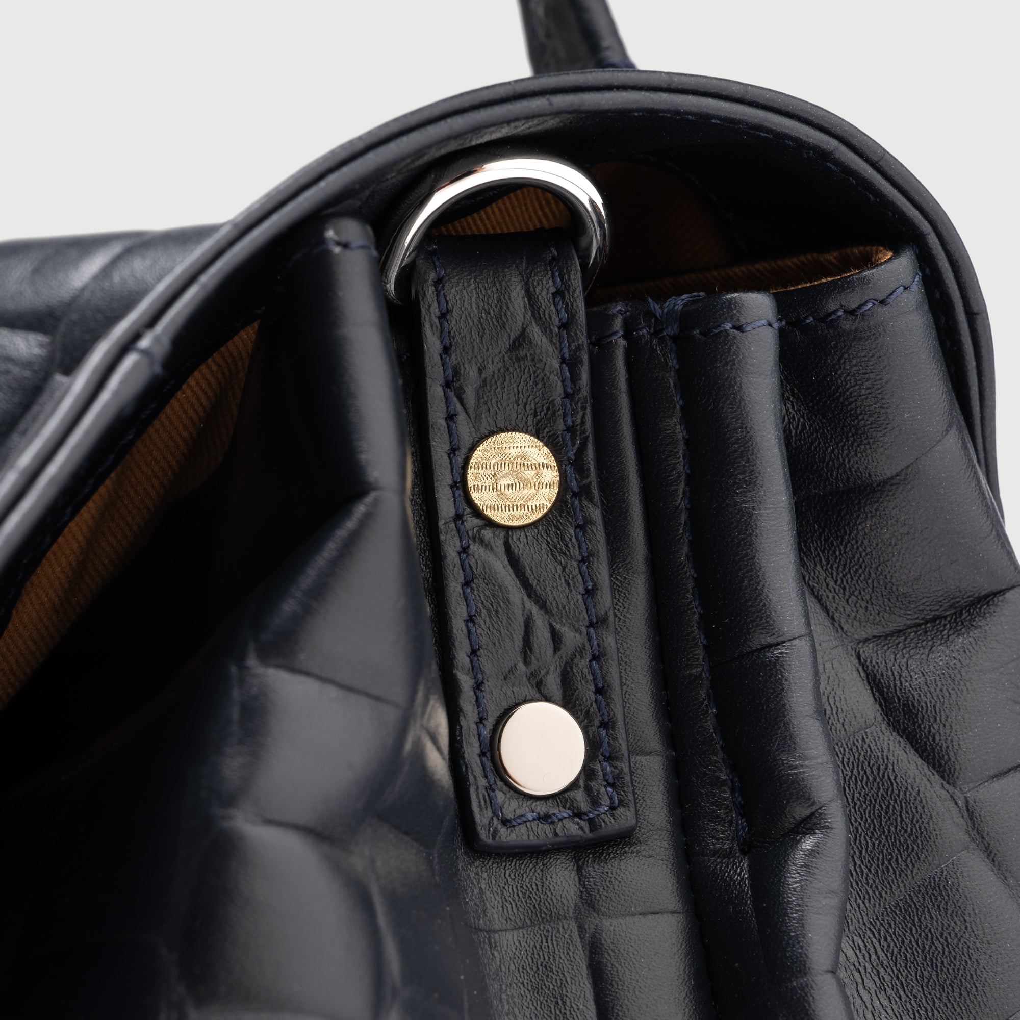 Zanellato Postina® S borsa Blue Orione in pelle stampata