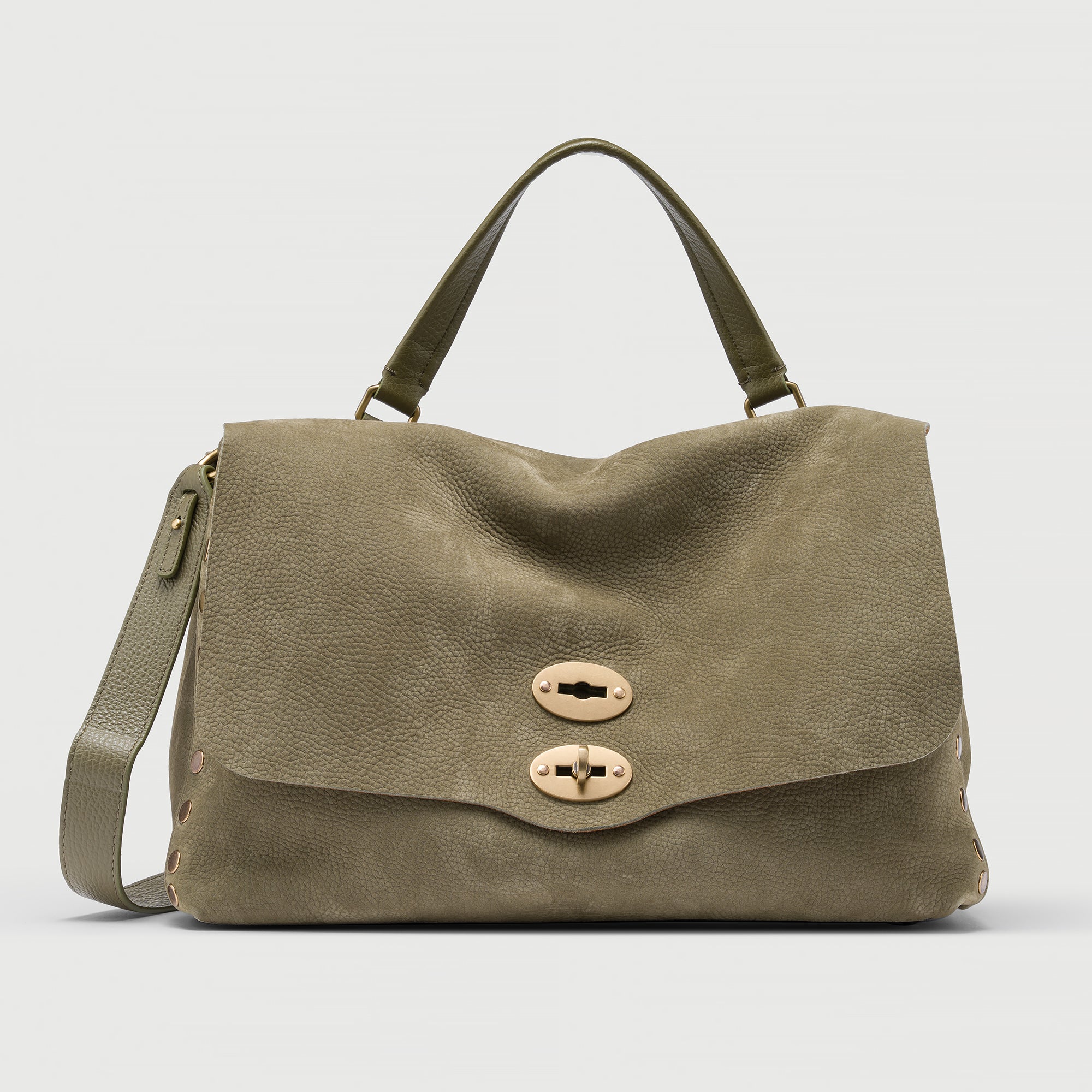 Zanellato Postina® M borsa verde Altopiano di Asiago in nabuk