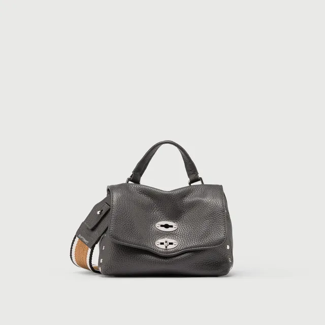 Zanellato Postina® Baby borsa grigia in pelle martellata
