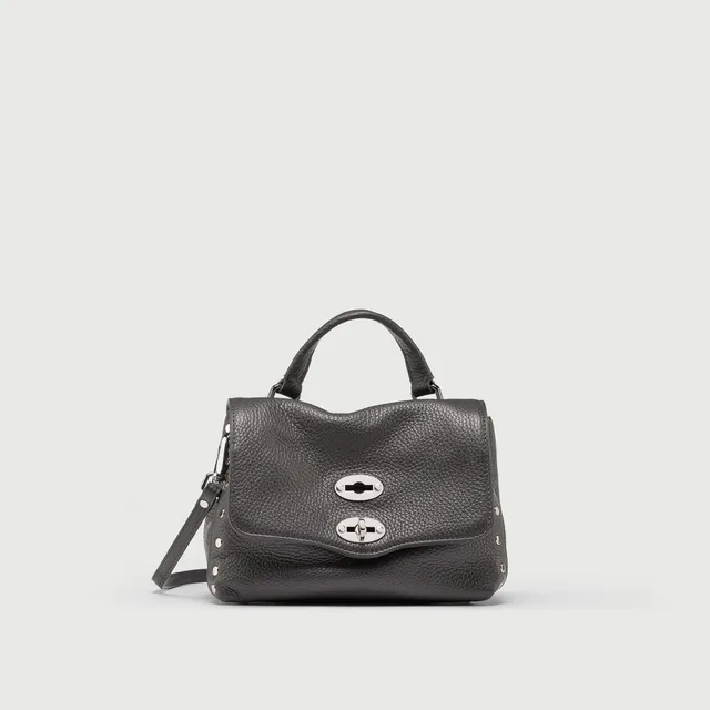 Zanellato Postina® Baby borsa grigia in pelle martellata
