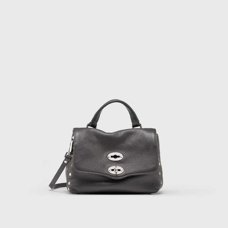Zanellato Postina® Baby borsa grigia in pelle martellata