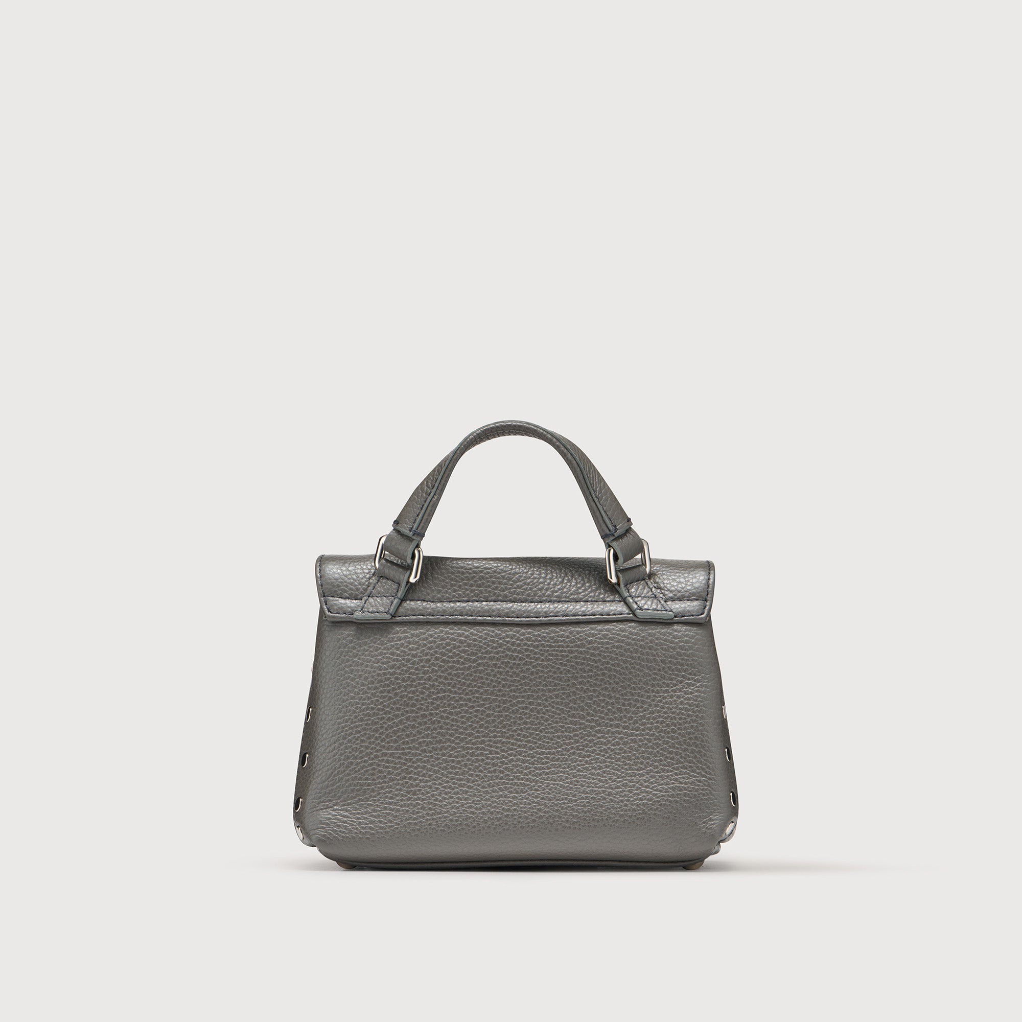 Zanellato Postina® Baby borsa grigia Montebianco in pelle martellata