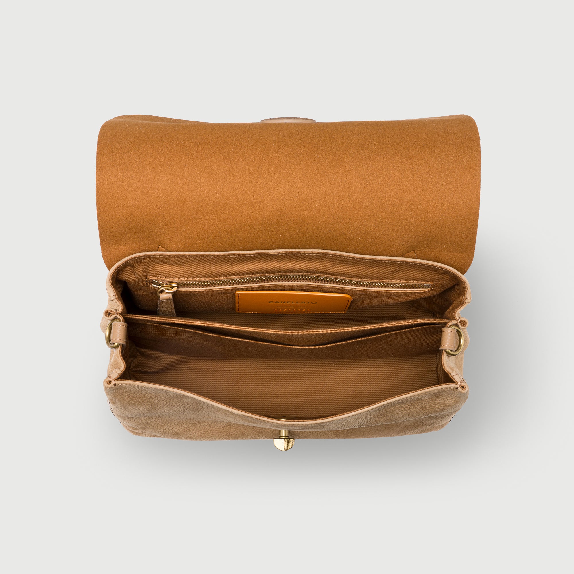 Zanellato Postina® S borsa beige San Gimignano nabuk