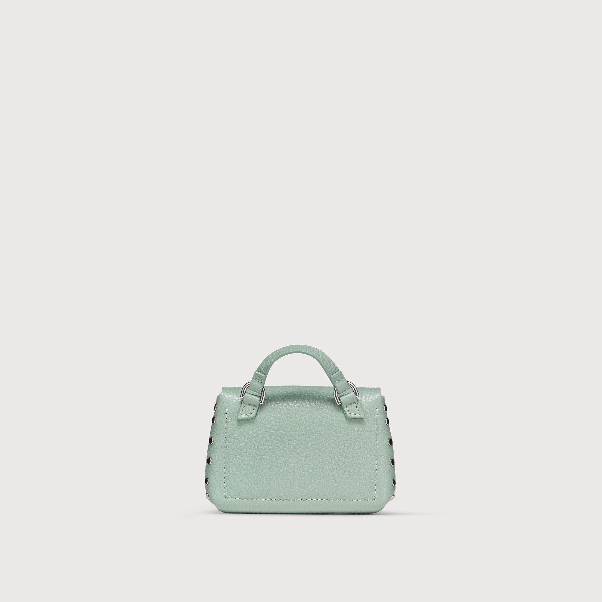 Zanellato Postina® Wallet portafoglio mini verde Peppermint in pelle martellata
