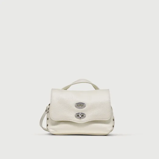 Zanellato Postina® Baby borsa bianca in pelle martellata