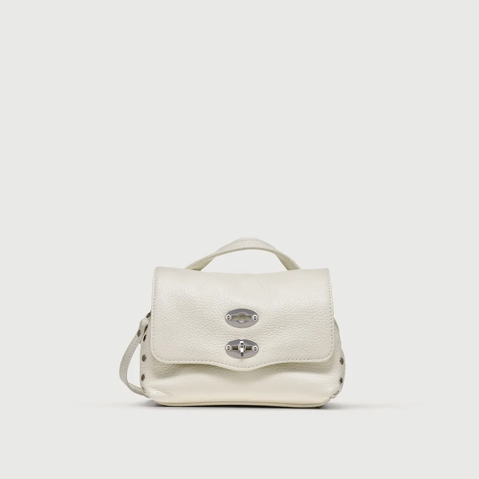 Zanellato Postina® Baby borsa bianca in pelle martellata