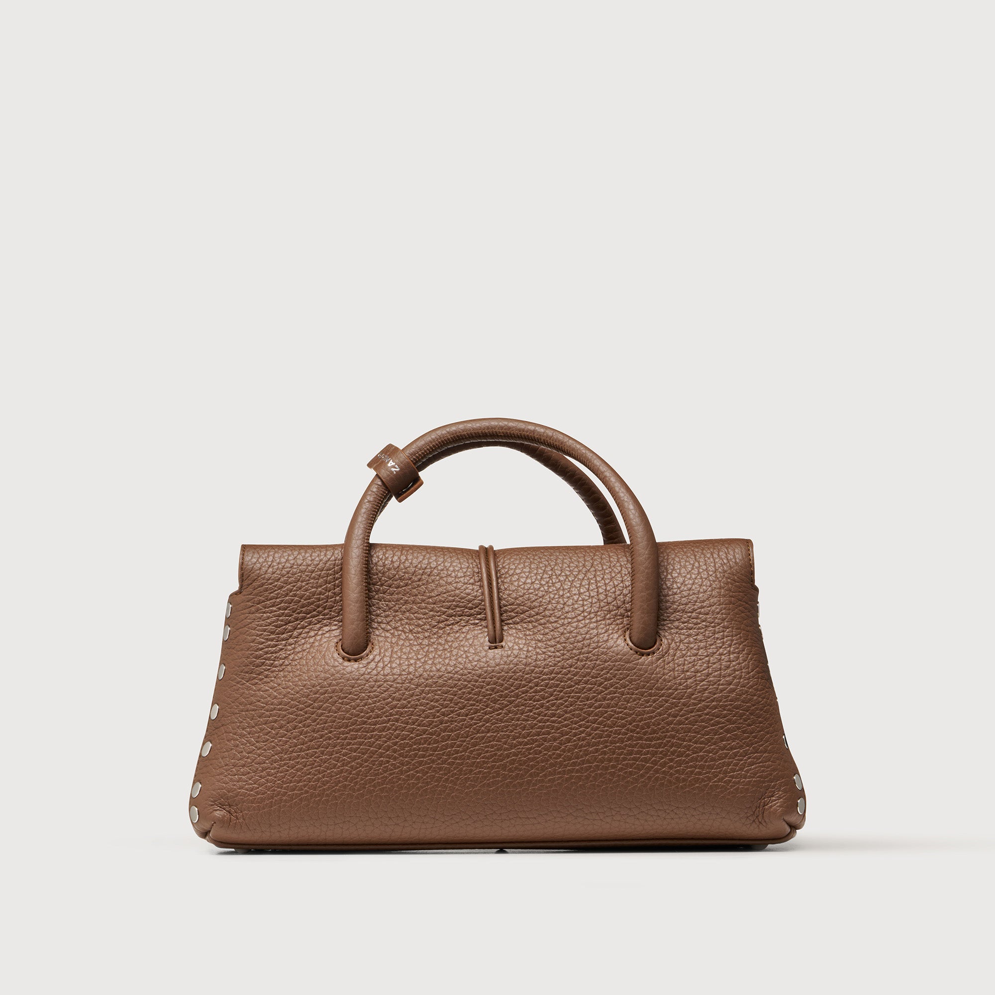 Zanellato Dotta® S borsa marrone in pelle martellata