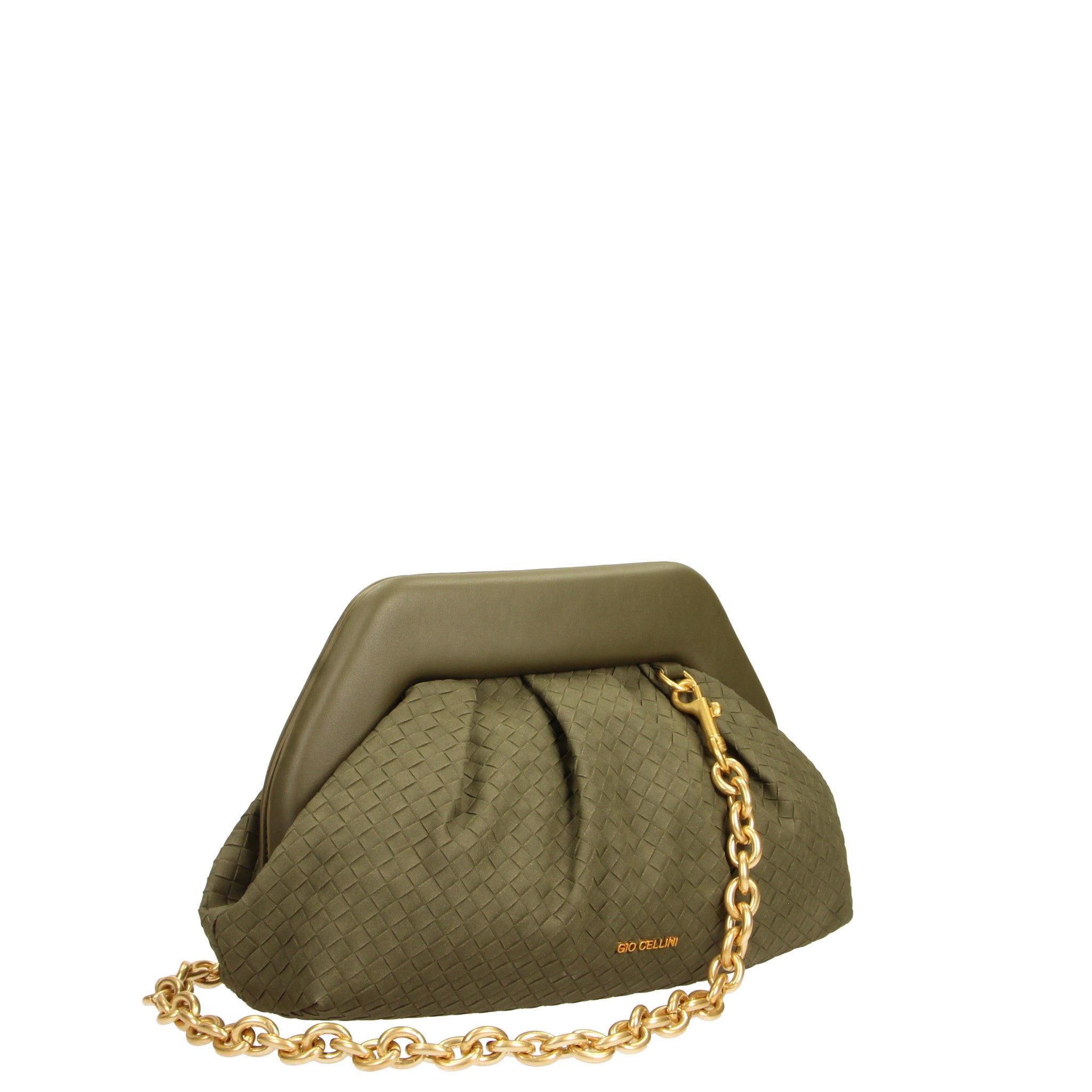 Gio Cellini MINI BAGS CLUTCH clutch grigia 31x19x10 cm in ecocamoscio