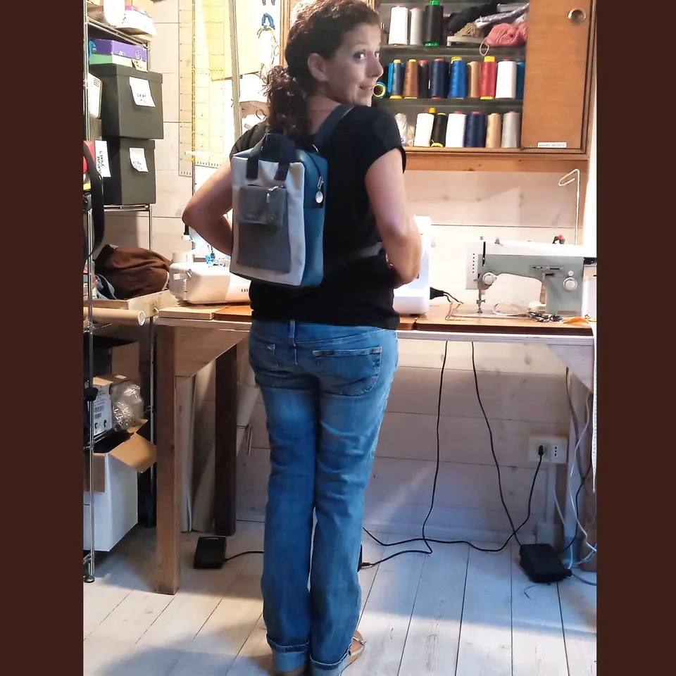 Ricicli Design Borse Fico n°01/2 borsa zaino unisex