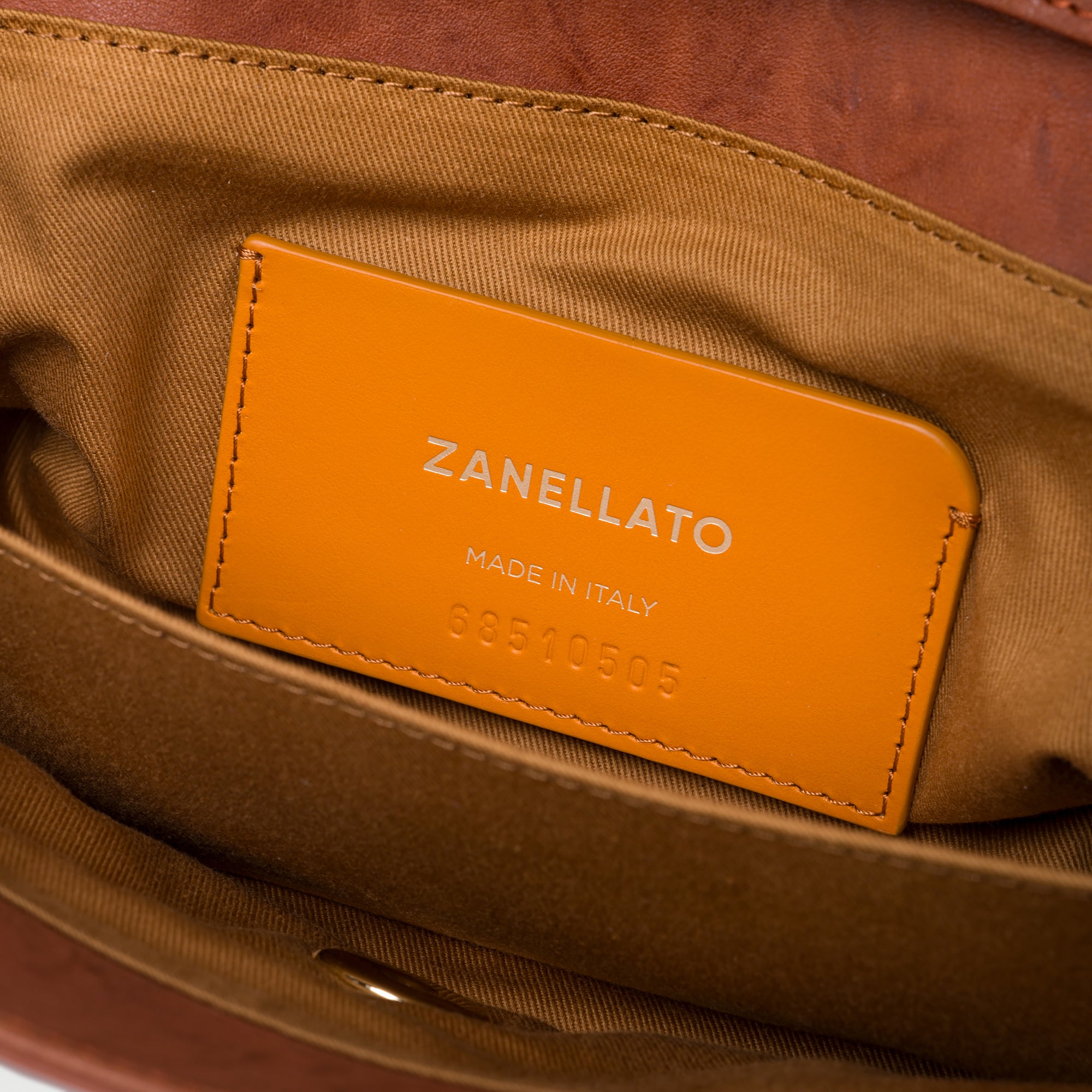 Zanellato Dotta® BABY borsa marrone pelle stropicciata