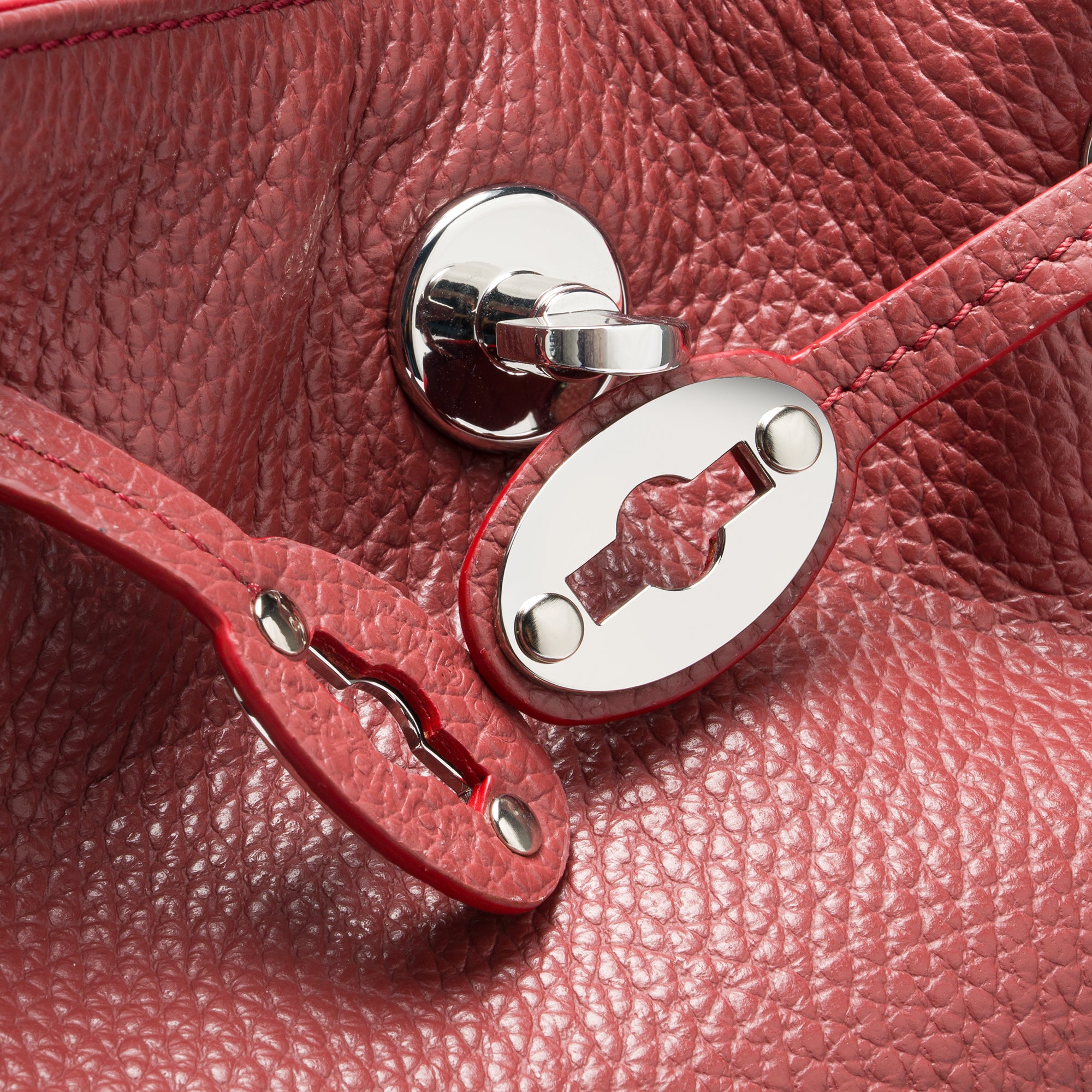 Zanellato Mondà® S borsa a mano rossa martellata