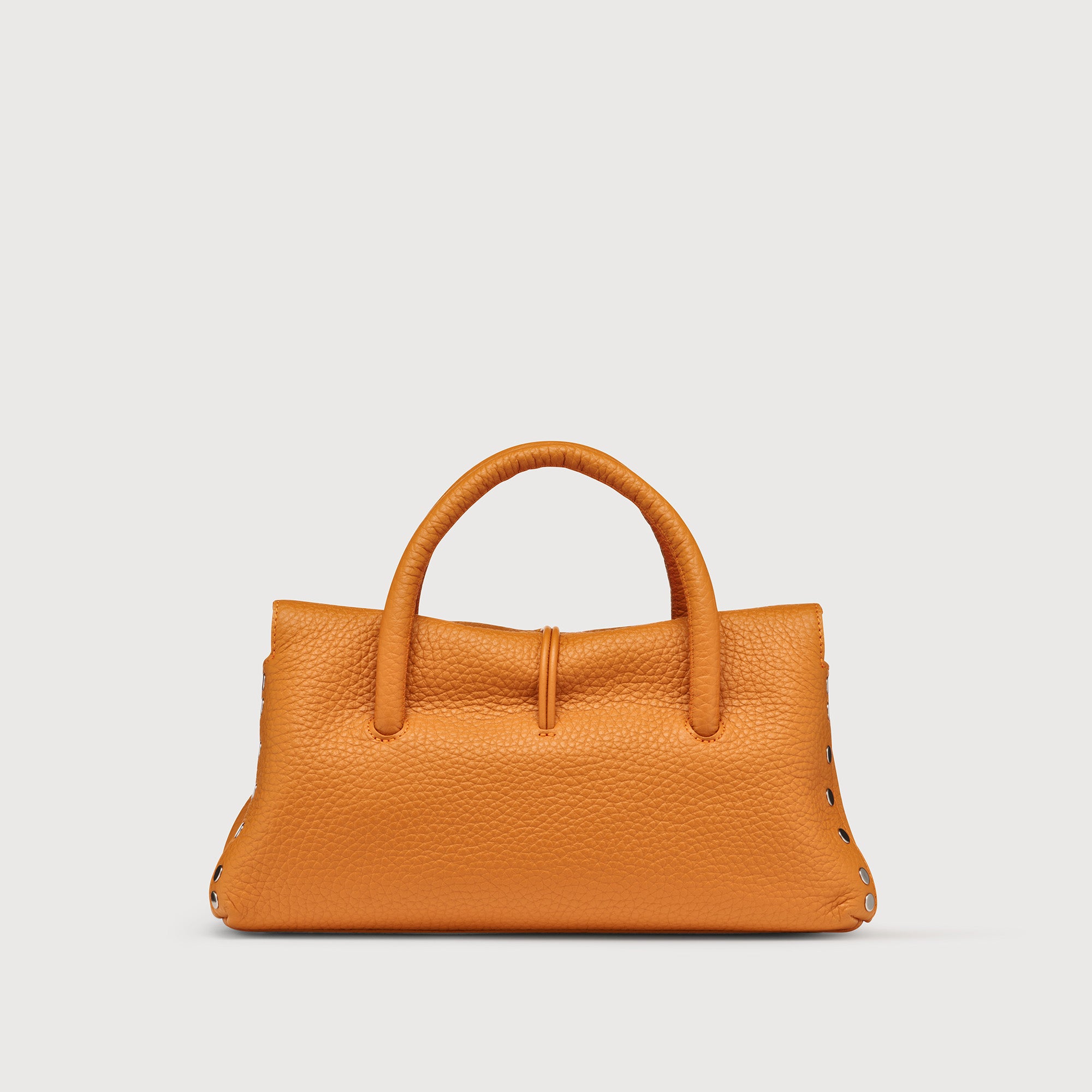 Zanellato Dotta® S borsa arancione in pelle martellata