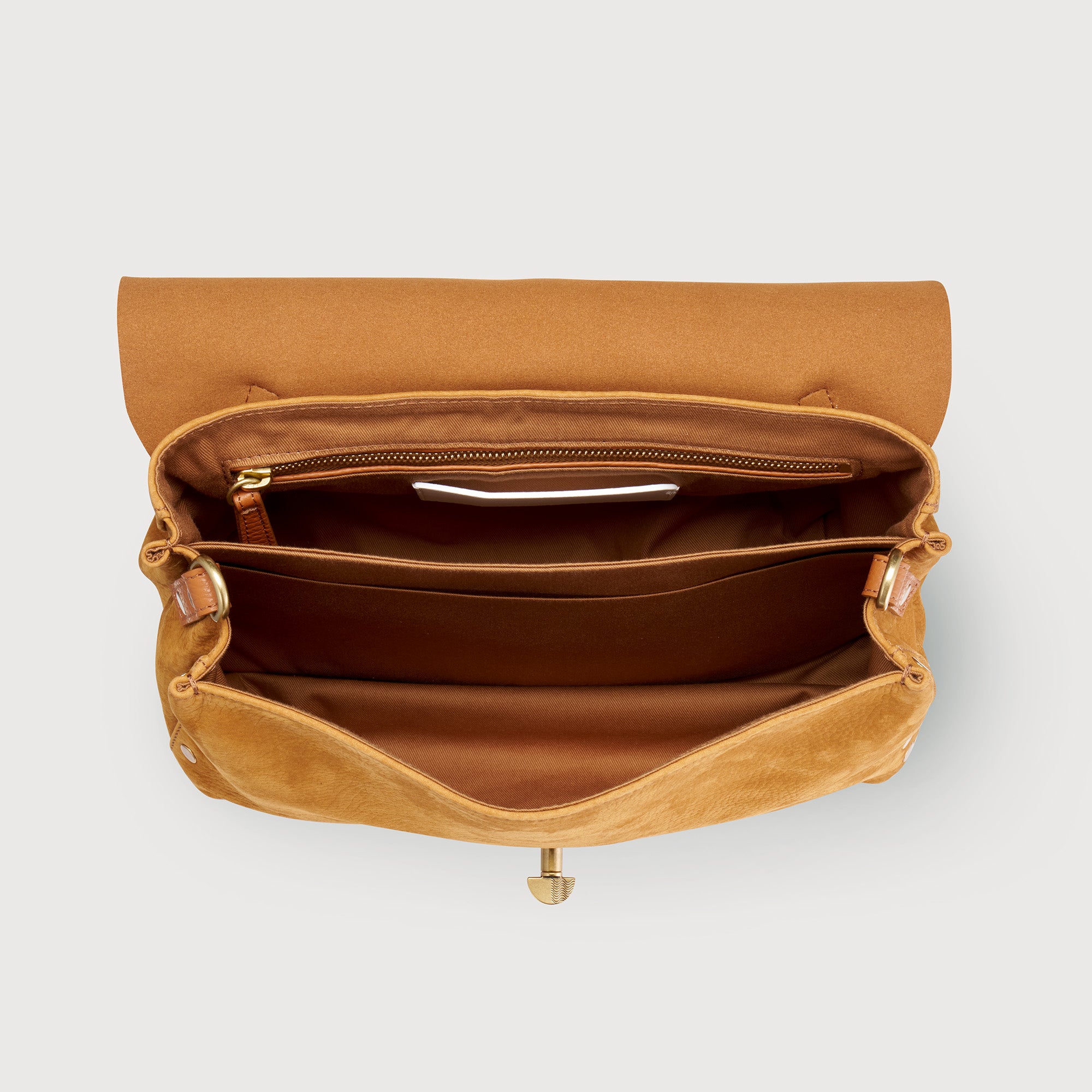 Zanellato Postina® S borsa a mano Brown Brandy in nabuk