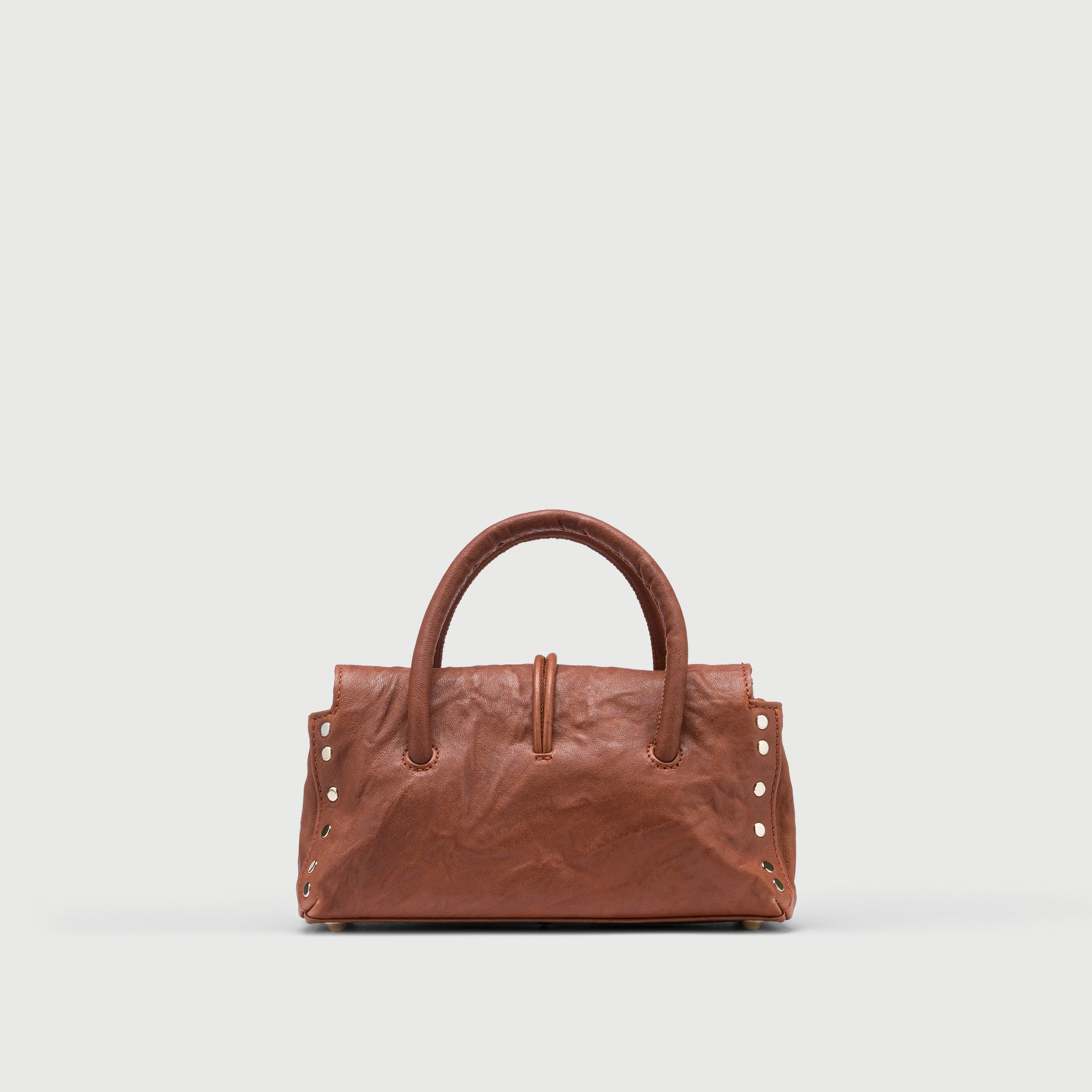 Zanellato Dotta® BABY borsa marrone pelle stropicciata