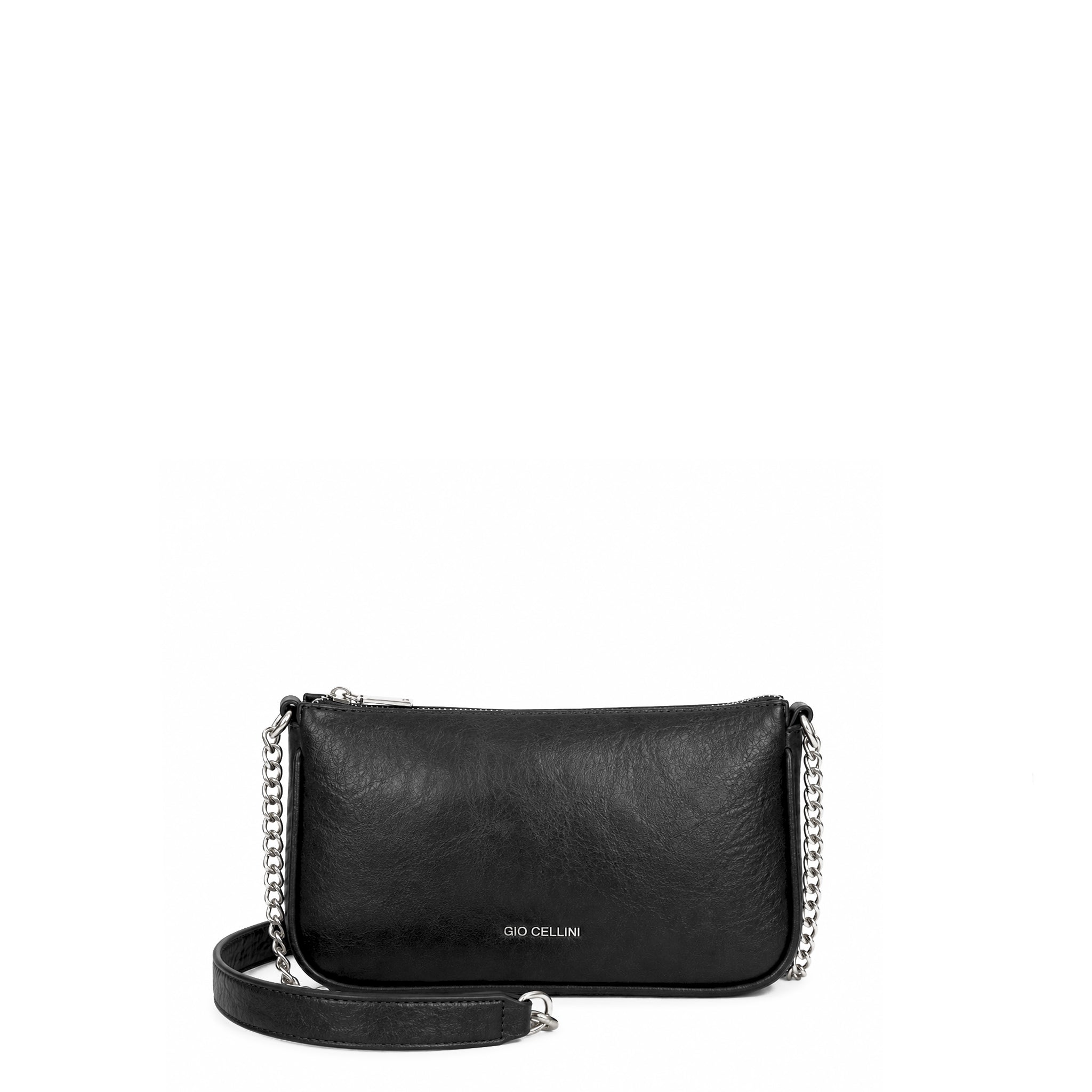 Gio Cellini BORSE pochette Nero, Maculato, Bordeaux con tracolla a catena