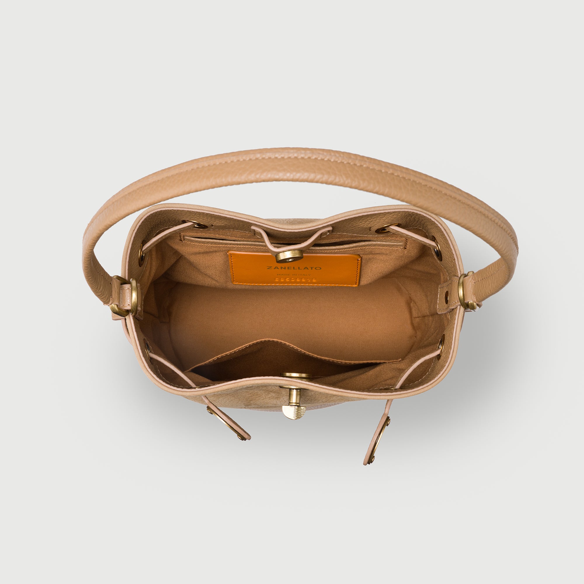 Zanellato Mondà® S borsa beige San Gimignano in nabuk