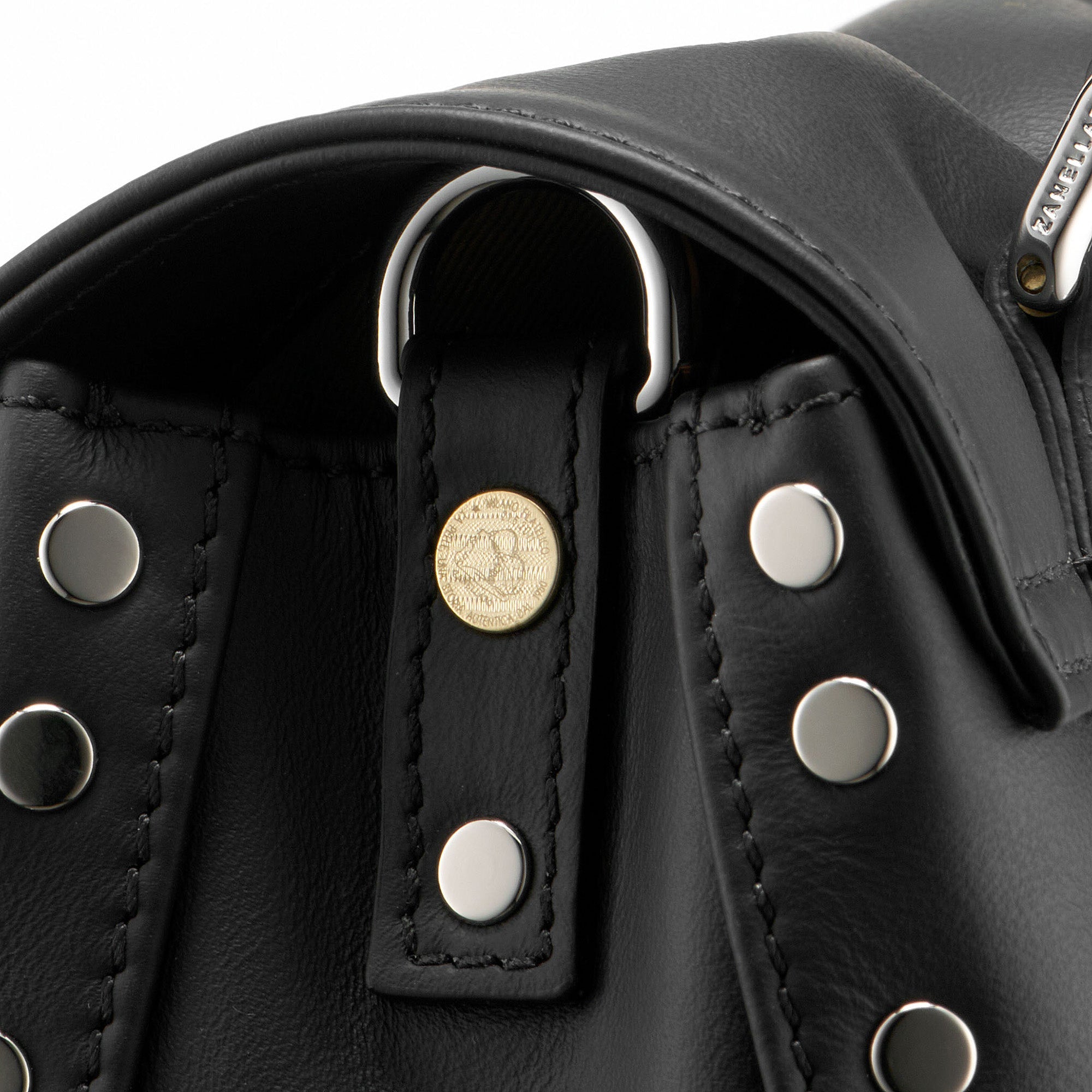 Zanellato Postina® BABY borsa nera pelle liscia