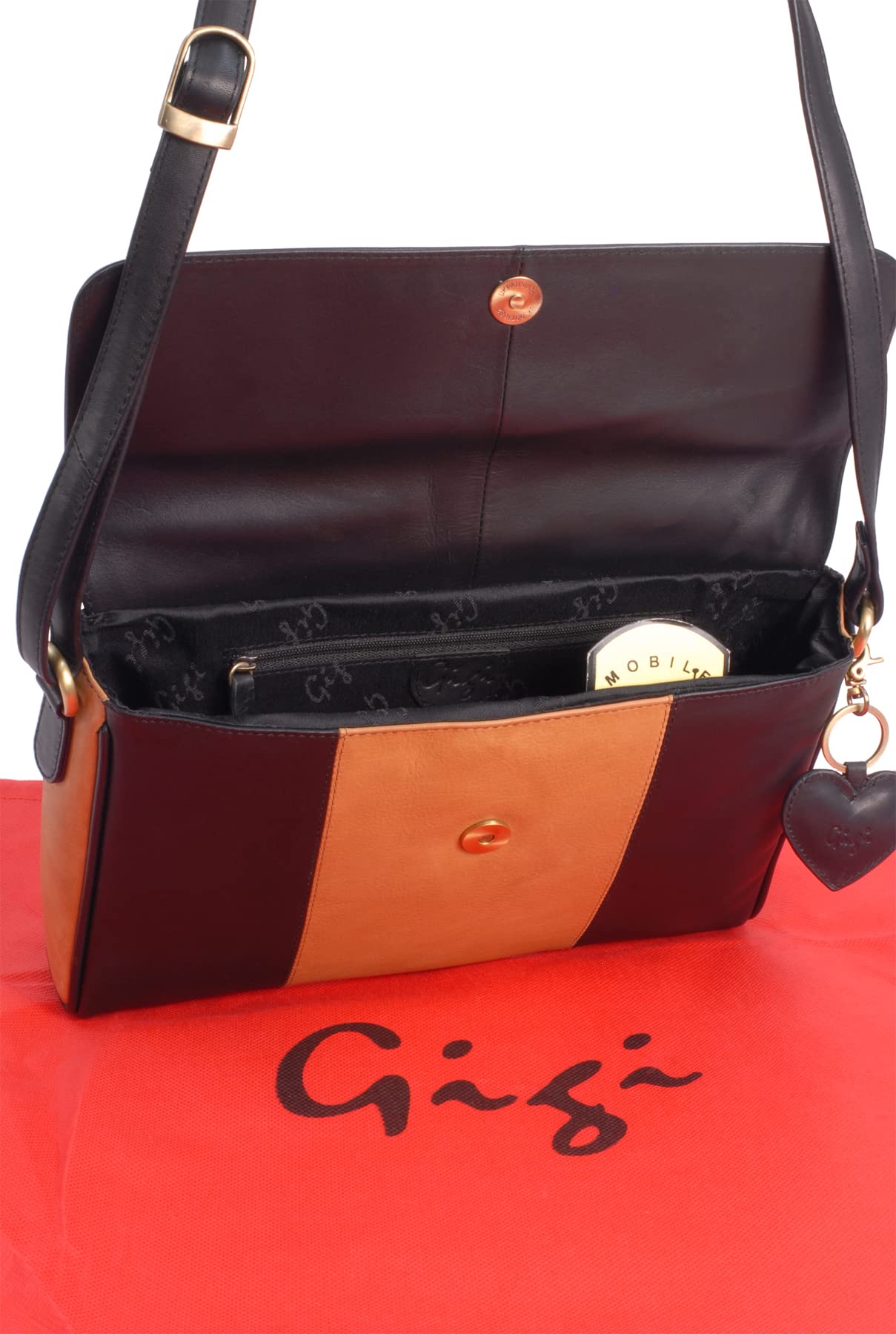 Gigi Othello Collection 6816 borsa a tracolla miele in pelle